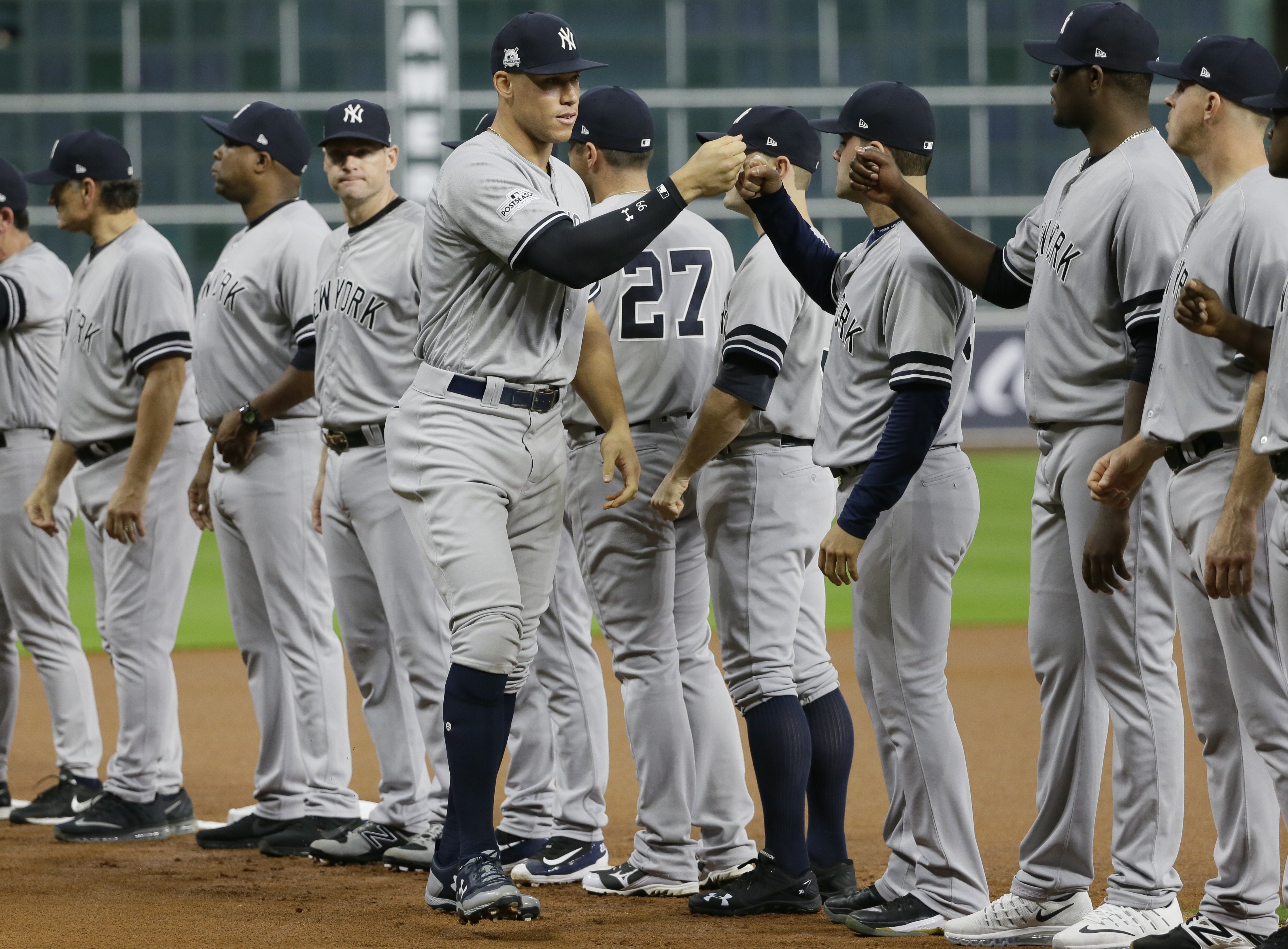 This is the first time since 2012 the Yankees have advanced to the ALCS.