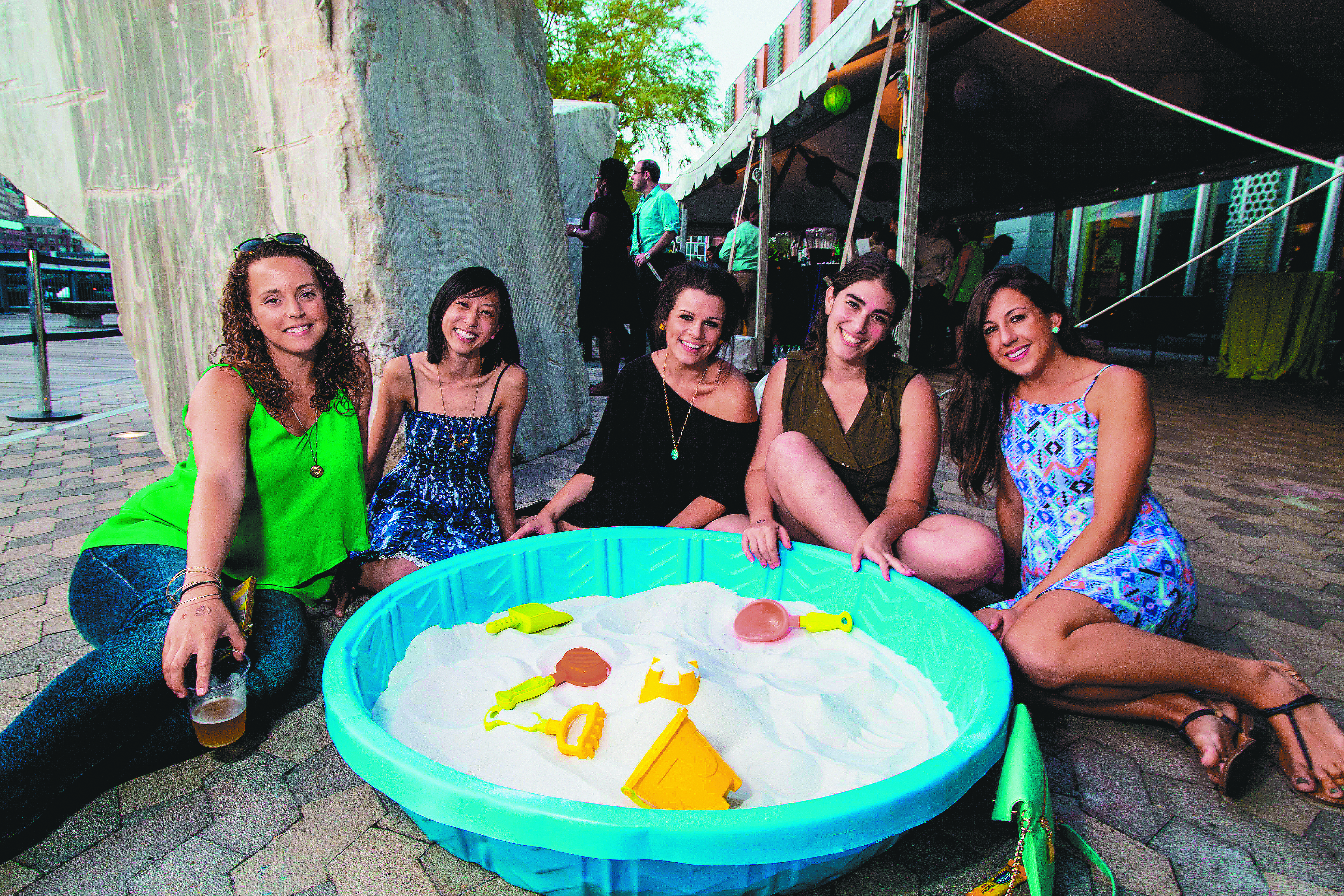 Teachers Seana Whittaker, Serena Chang, Emma Graff, Carmel Gordon, and Monica Emmons of Cambridge.