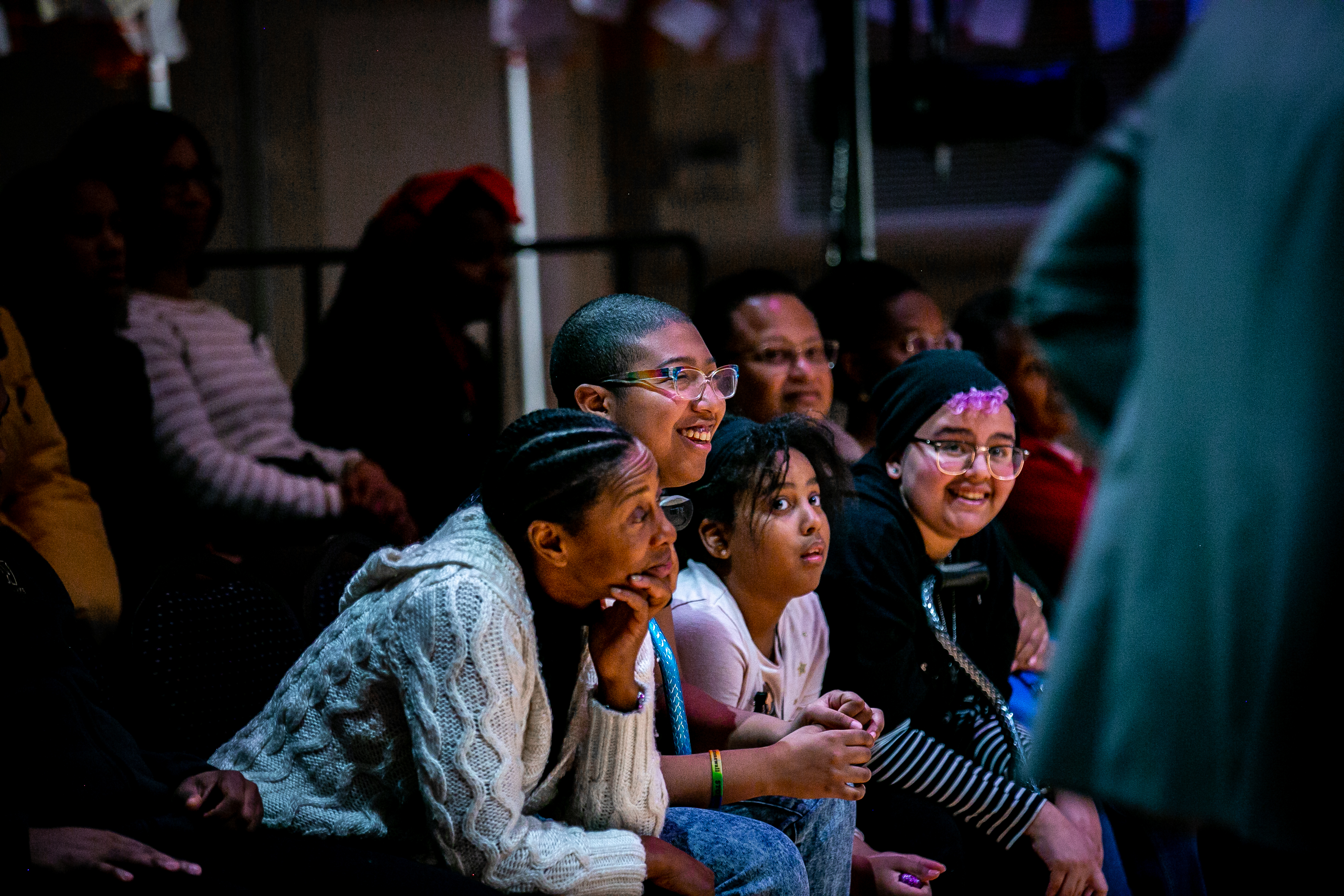 Audience members at “What to Send Up When It Goes Down.”