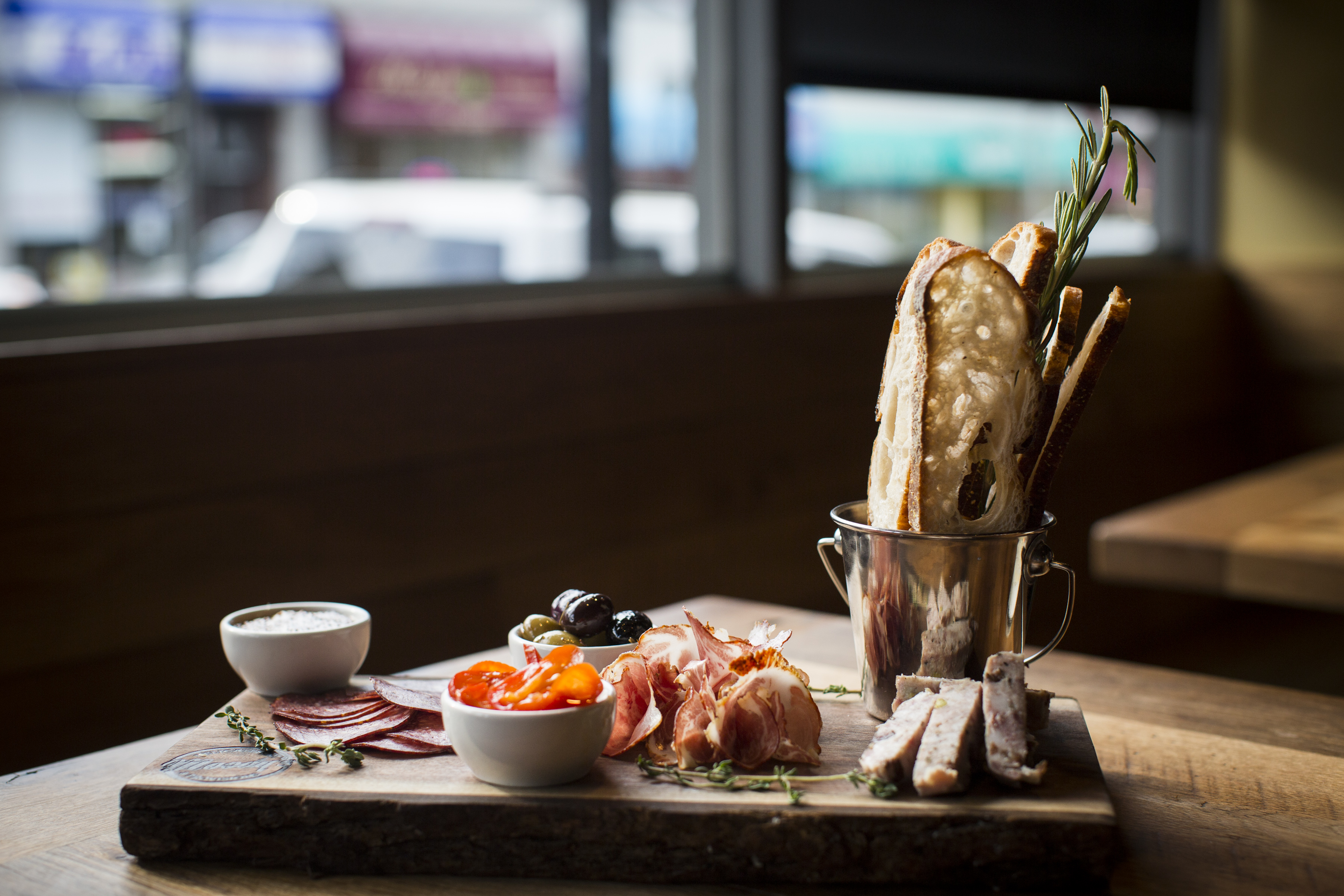 Charcuterie plate.
