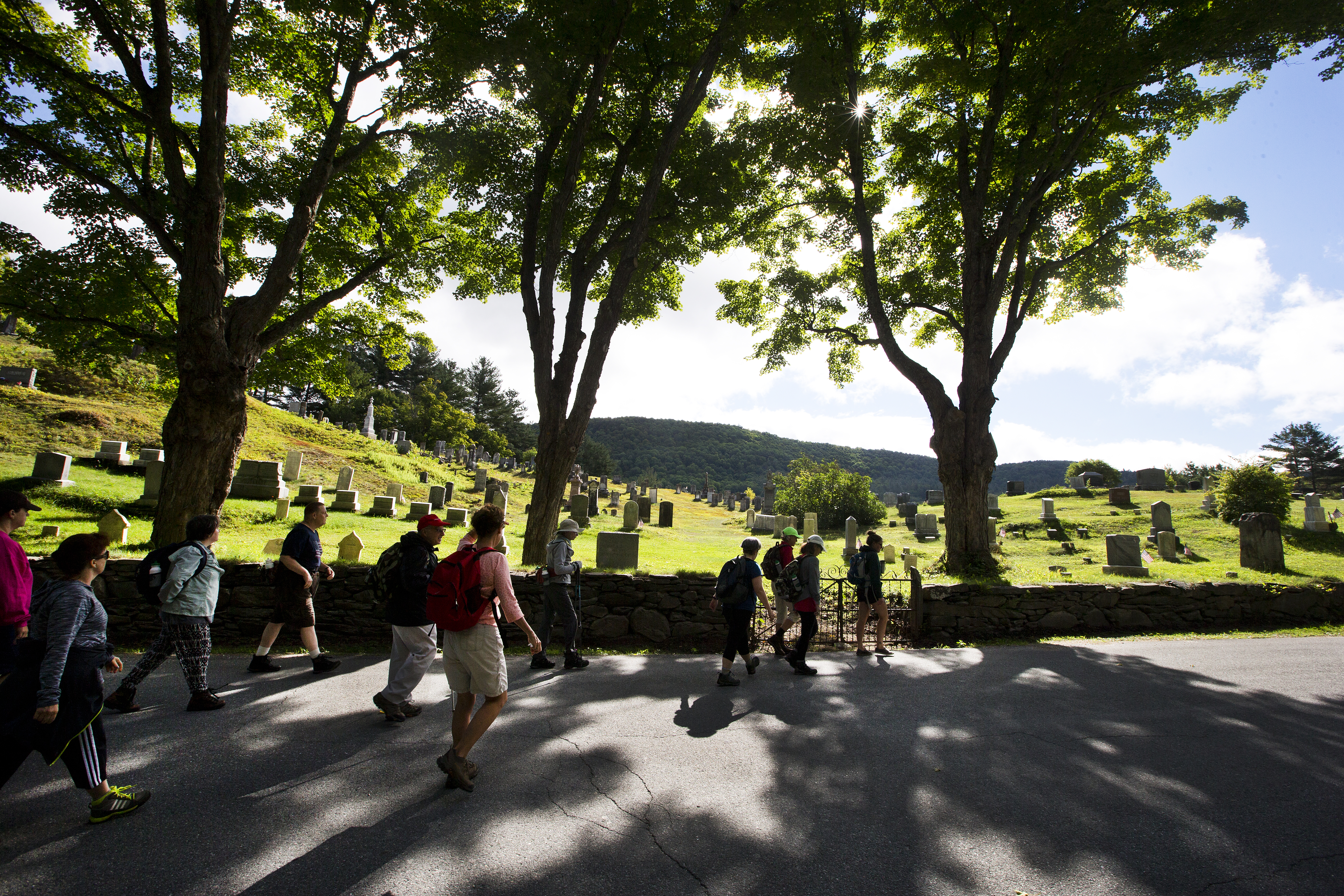 One of the hikes passes a cemetery where President Calvin Coolidge is buried.