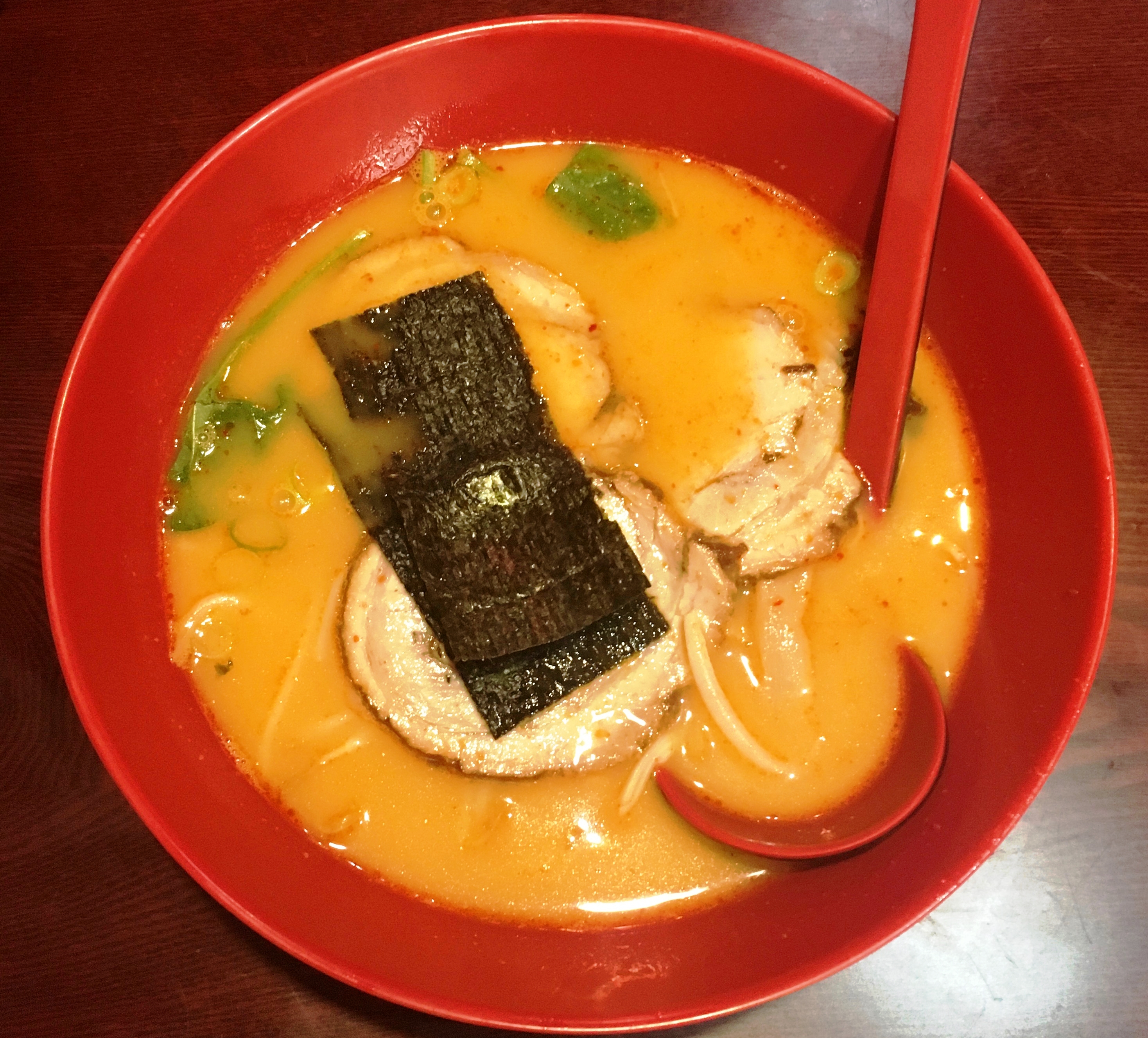 Ramen with homemade noodles at Nagoya in Medford.