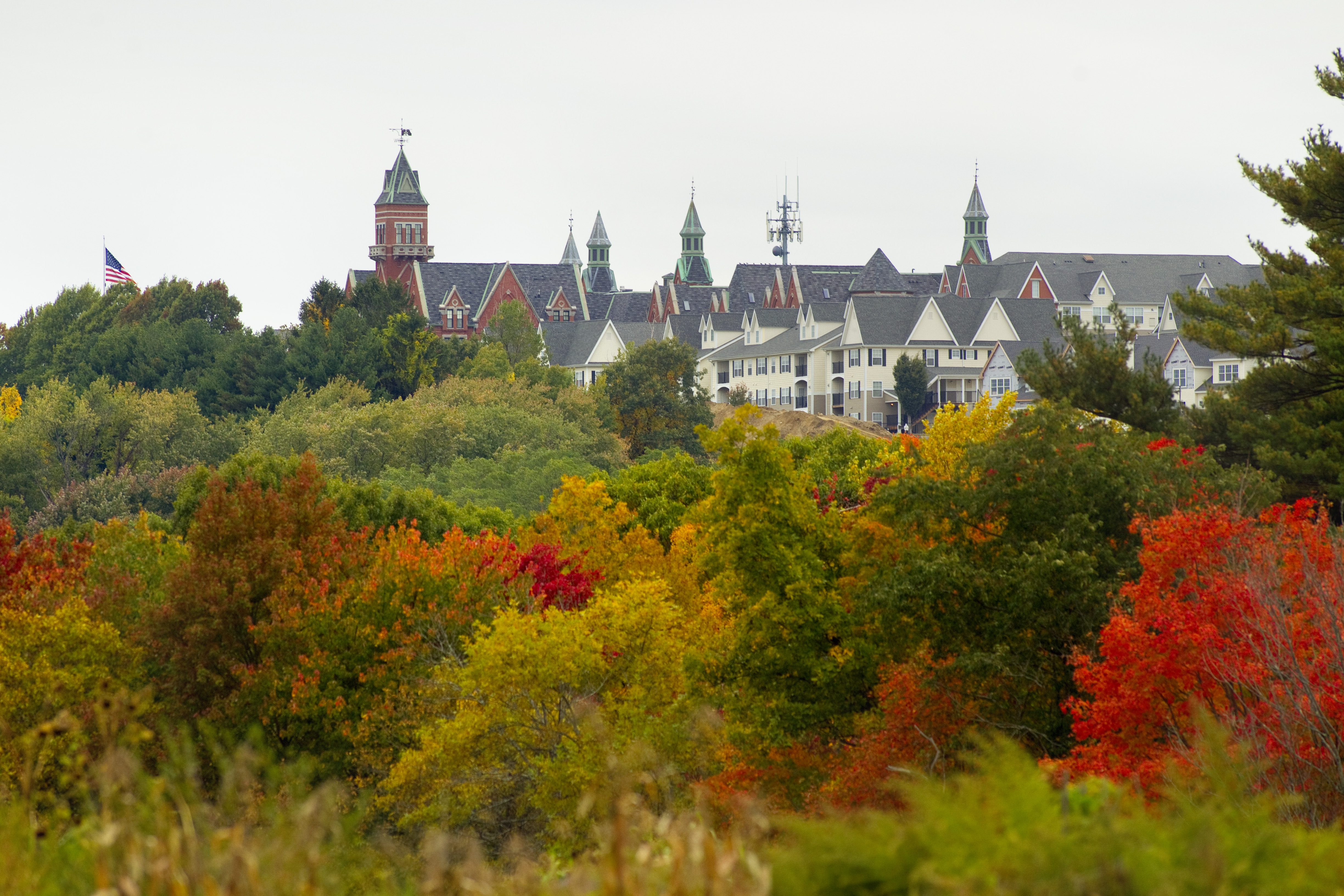 The Danvers State Hospital, which has been converted into high-end homes.