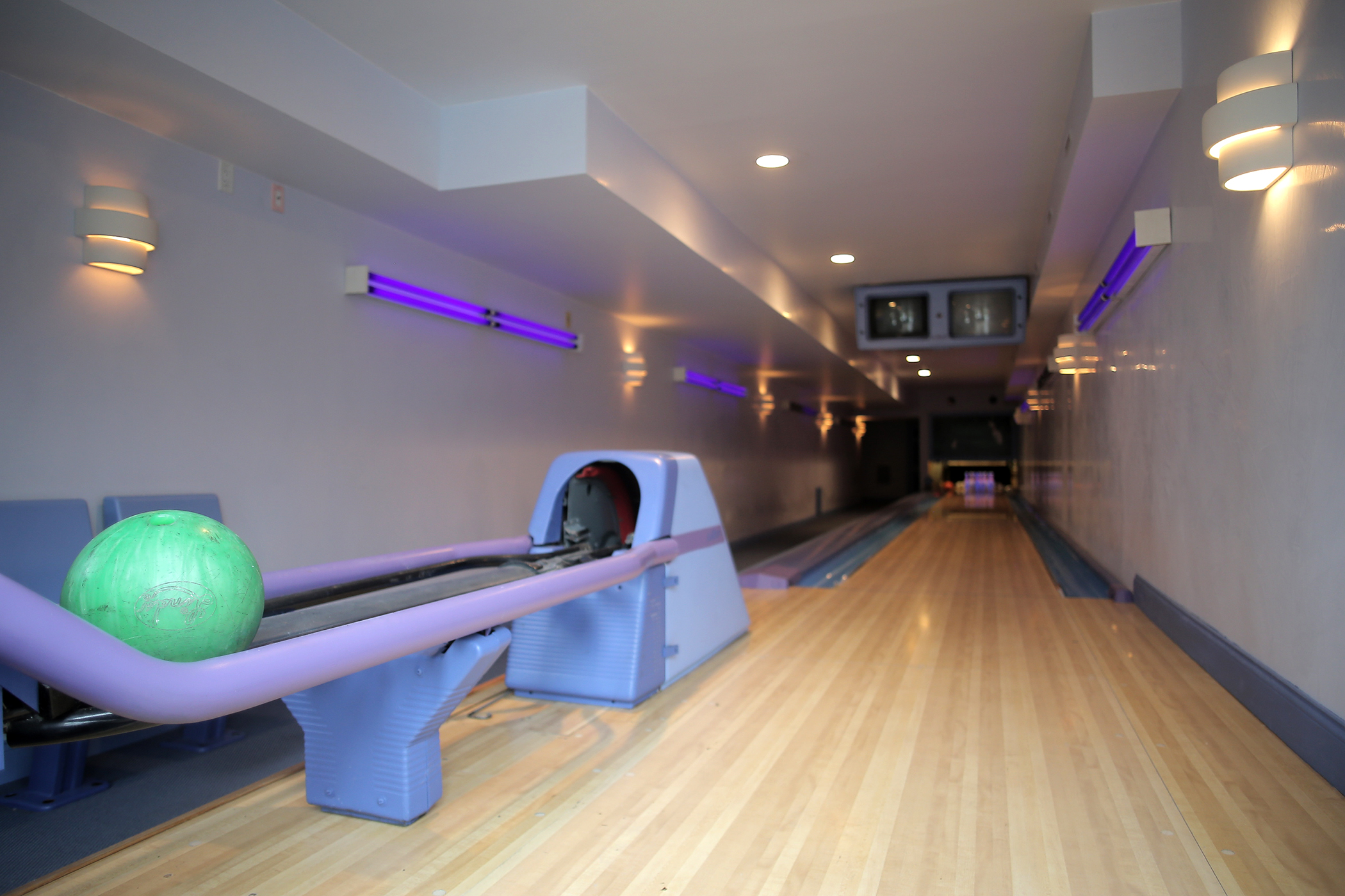 The bowling lane.