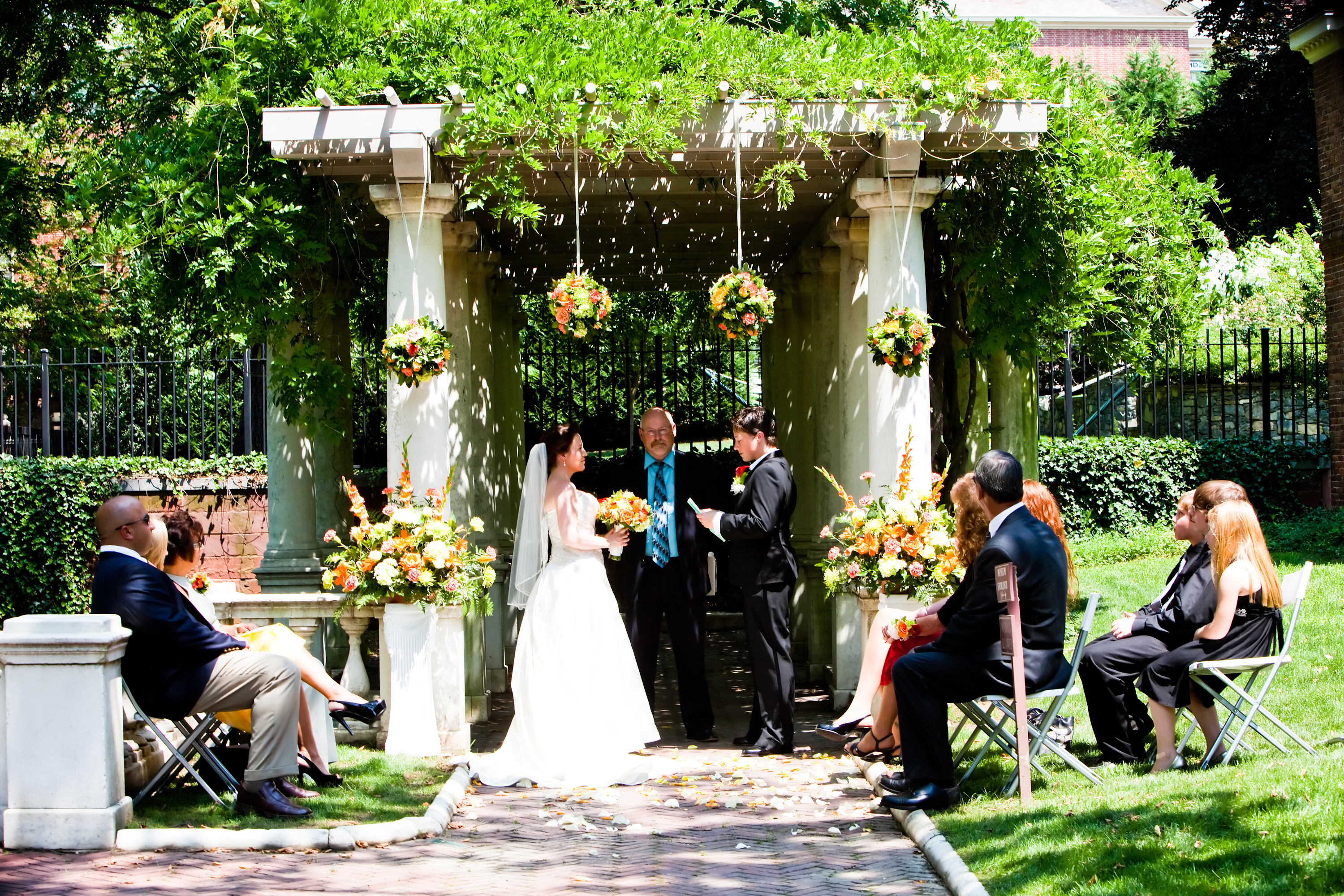 A 2010 wedding photo of Casey Brennan (left) and Major Shannon McLaughlin.