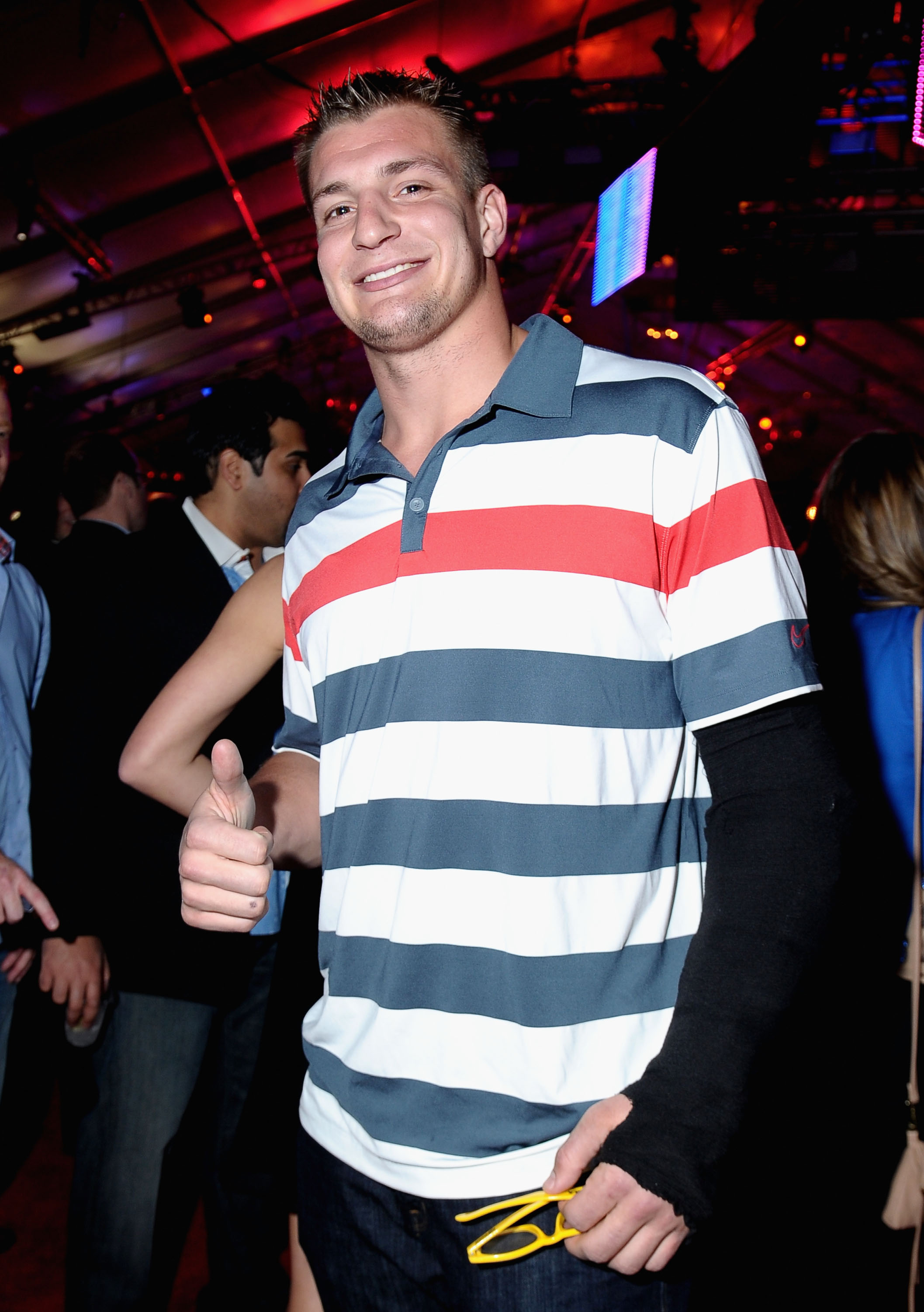 Gronkowski attended an ESPN event in New Orleans, last week.