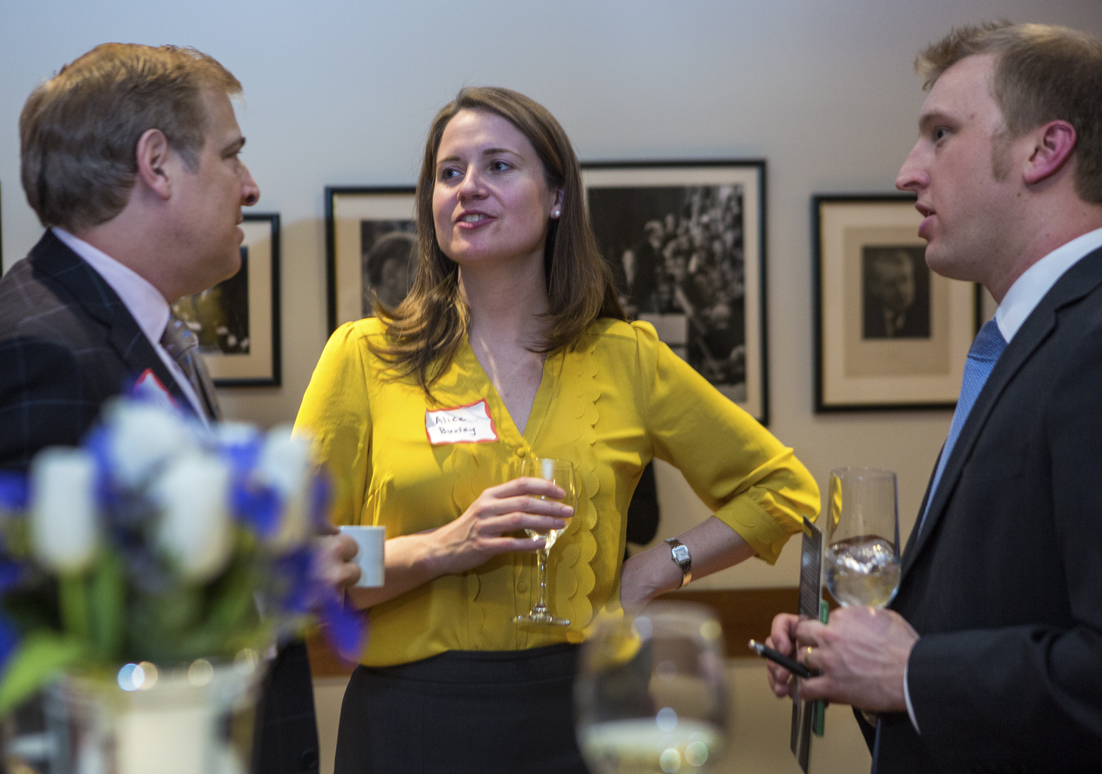 A BSO cocktail party drew young professionals following a Yuja Wang concert.