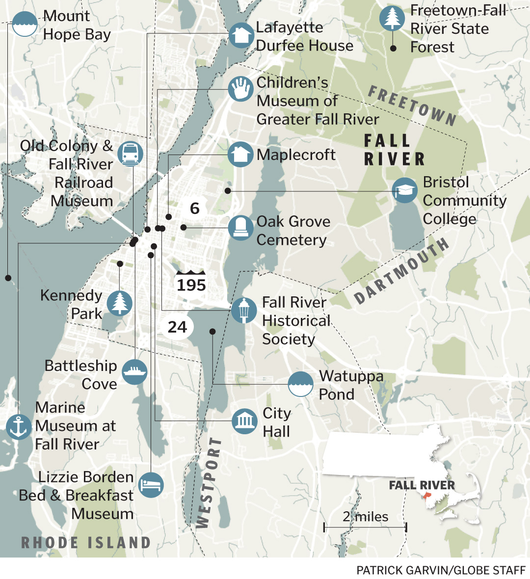 Fall River Zoning Map