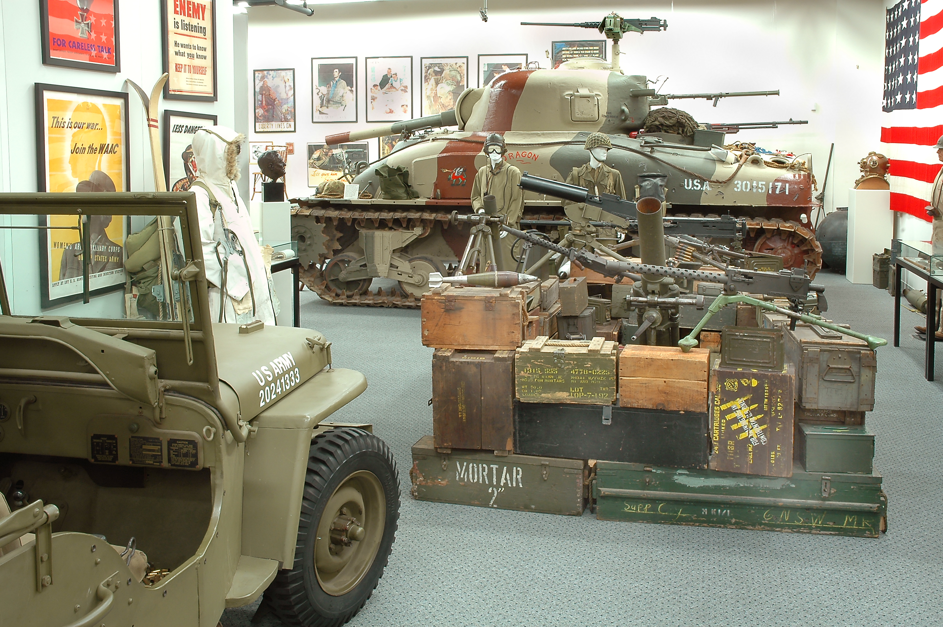 The museum’s collection of Nazi propaganda and memorabilia.