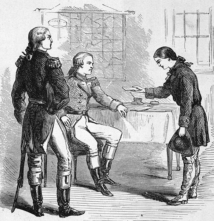 Myers is using the historical tale of the Revolutionary War figure Deborah Sampson (right), as a literary parallel to his own determination to live as a man.