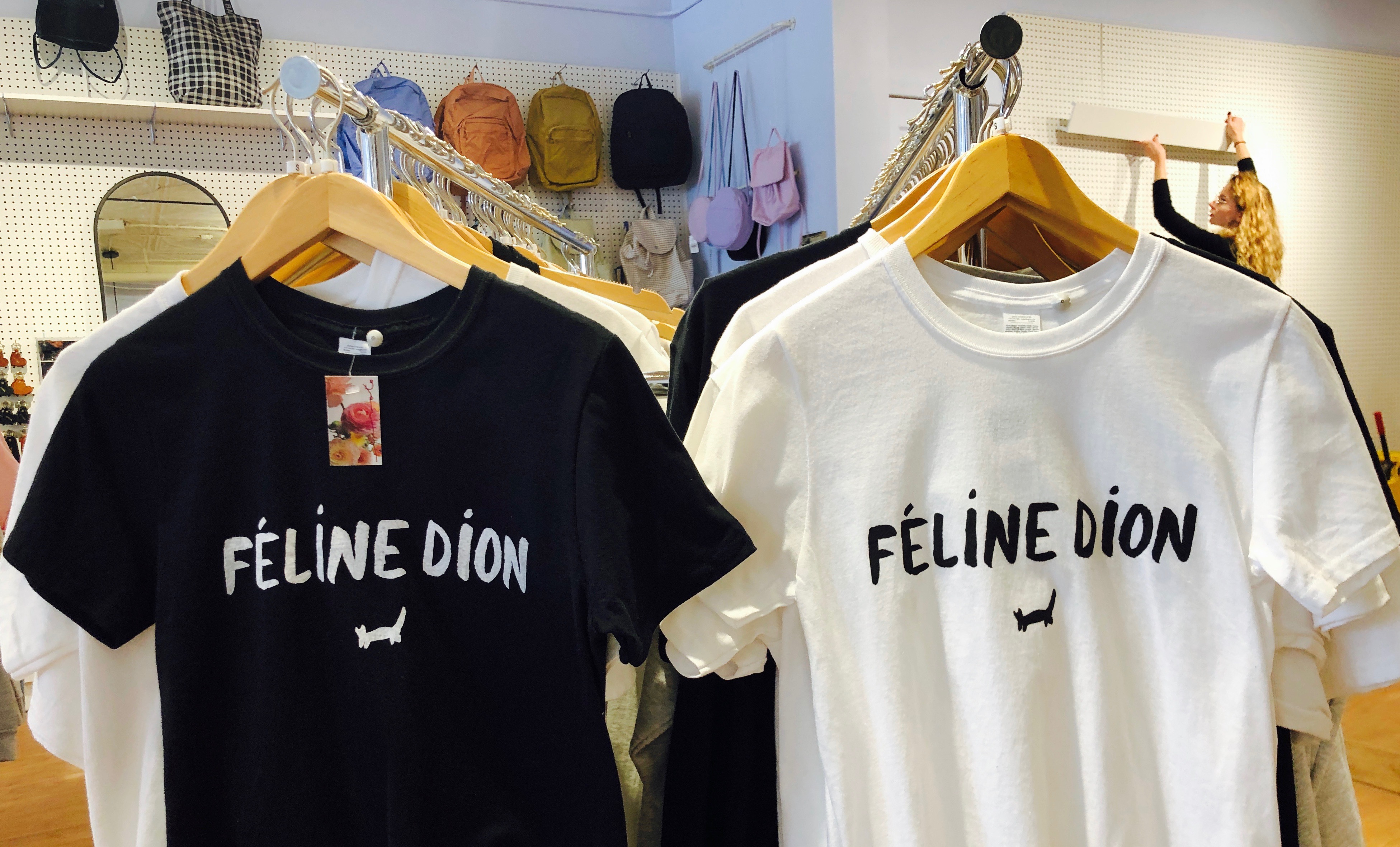 Féline Dion T-shirts at Ex-Voto.