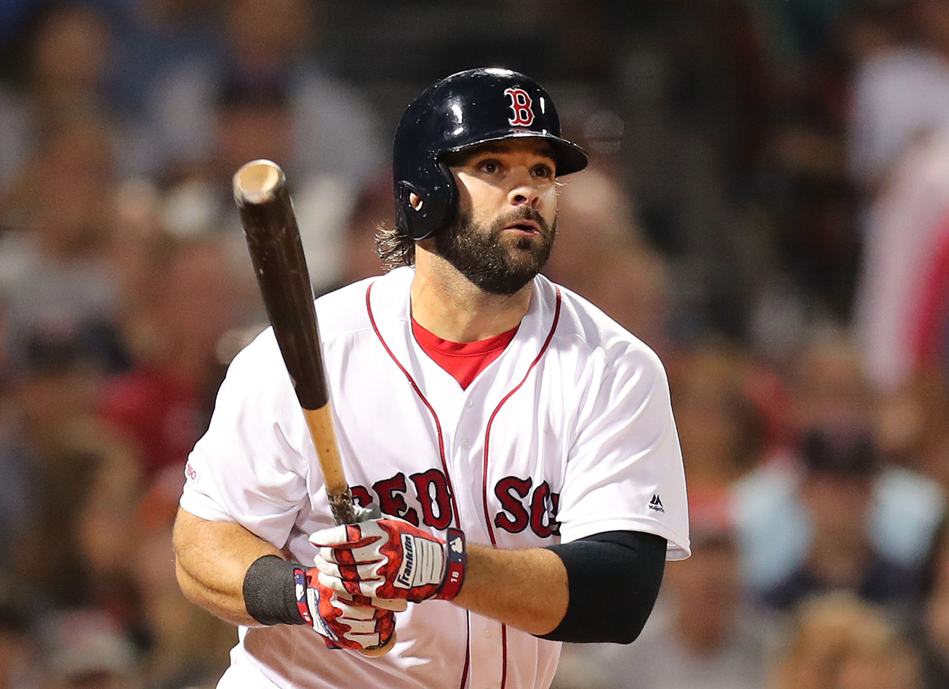 Mitch Moreland hit a two-run double in the fourth inning to put the Red Sox ahead, 11-2.