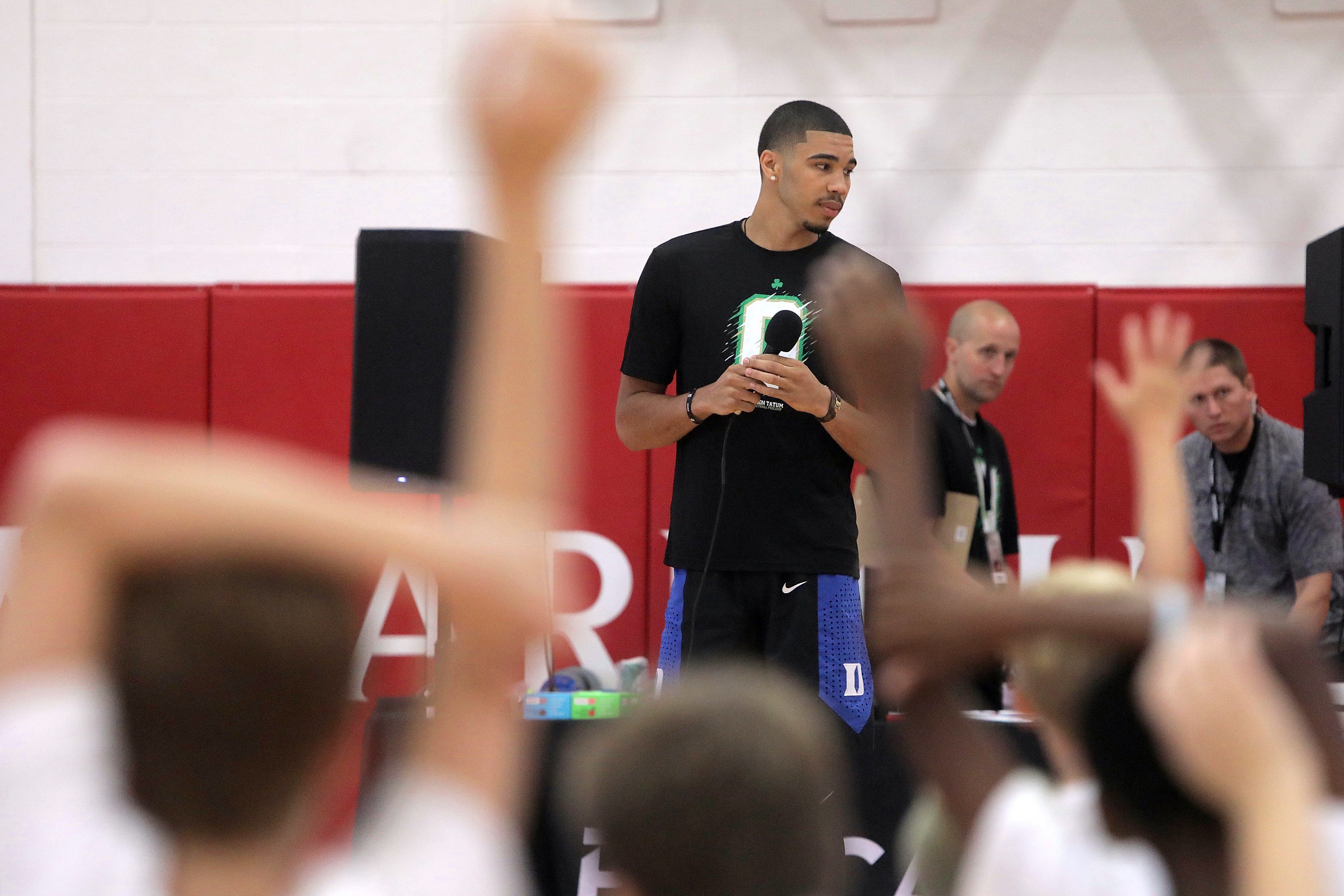 Jayson Tatum held a camp at Chaminade College Preparatory School in St. Louis.