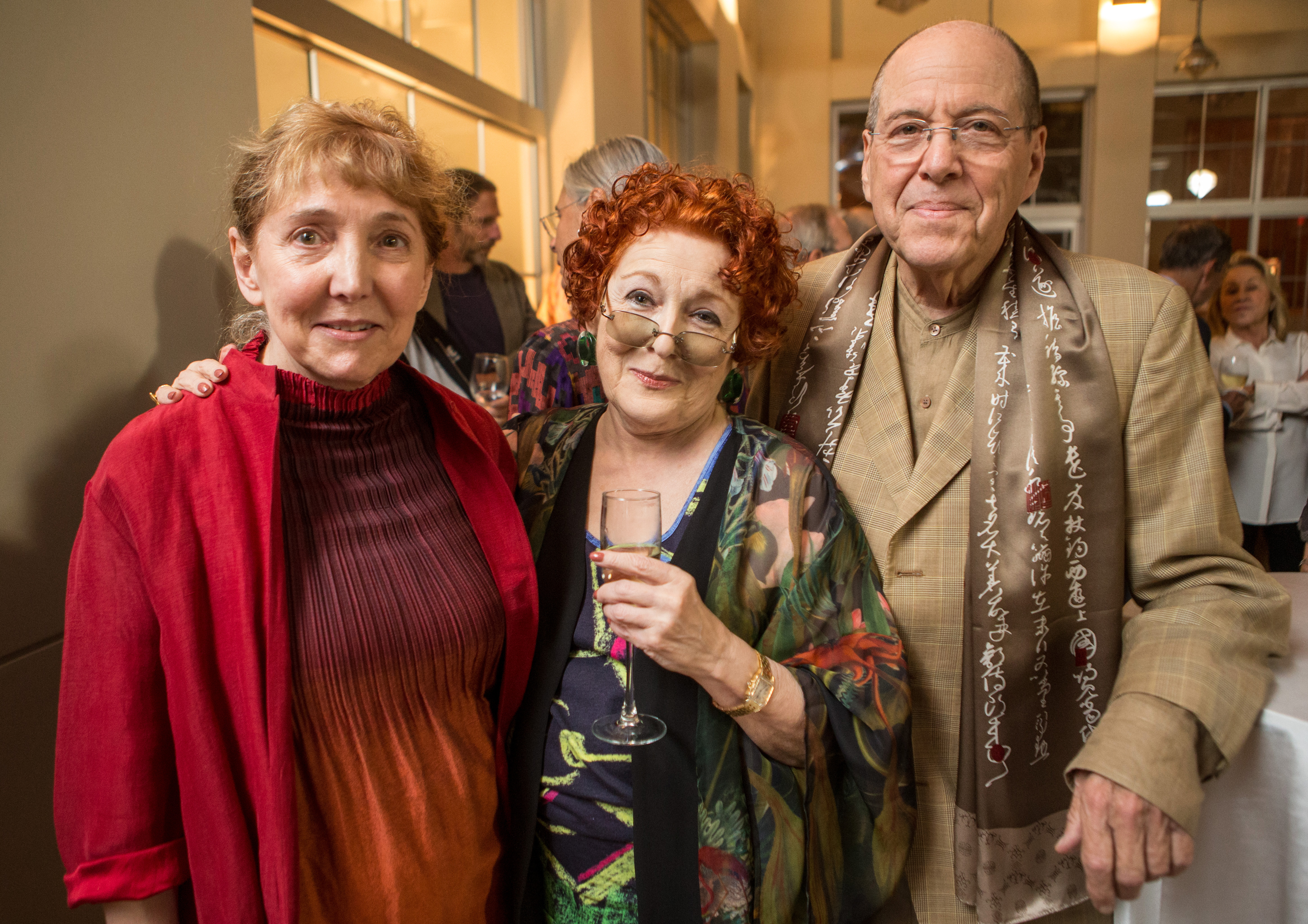 Julia Sheehan (left), Margo Howard, and her husband, Ron Weintraub.