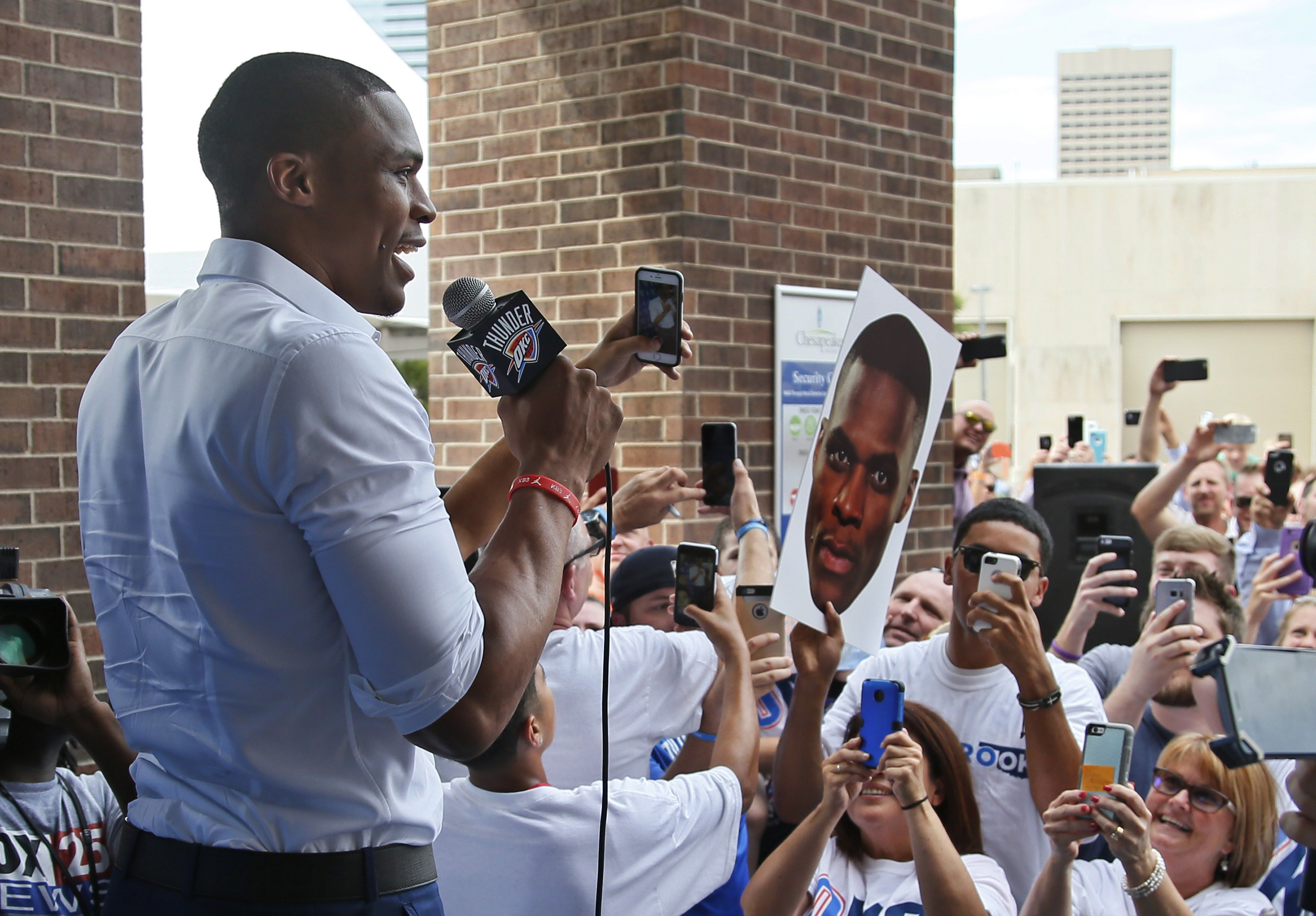 Russell Westbrook's contract extension has an opt-out after the 2017-18 season.