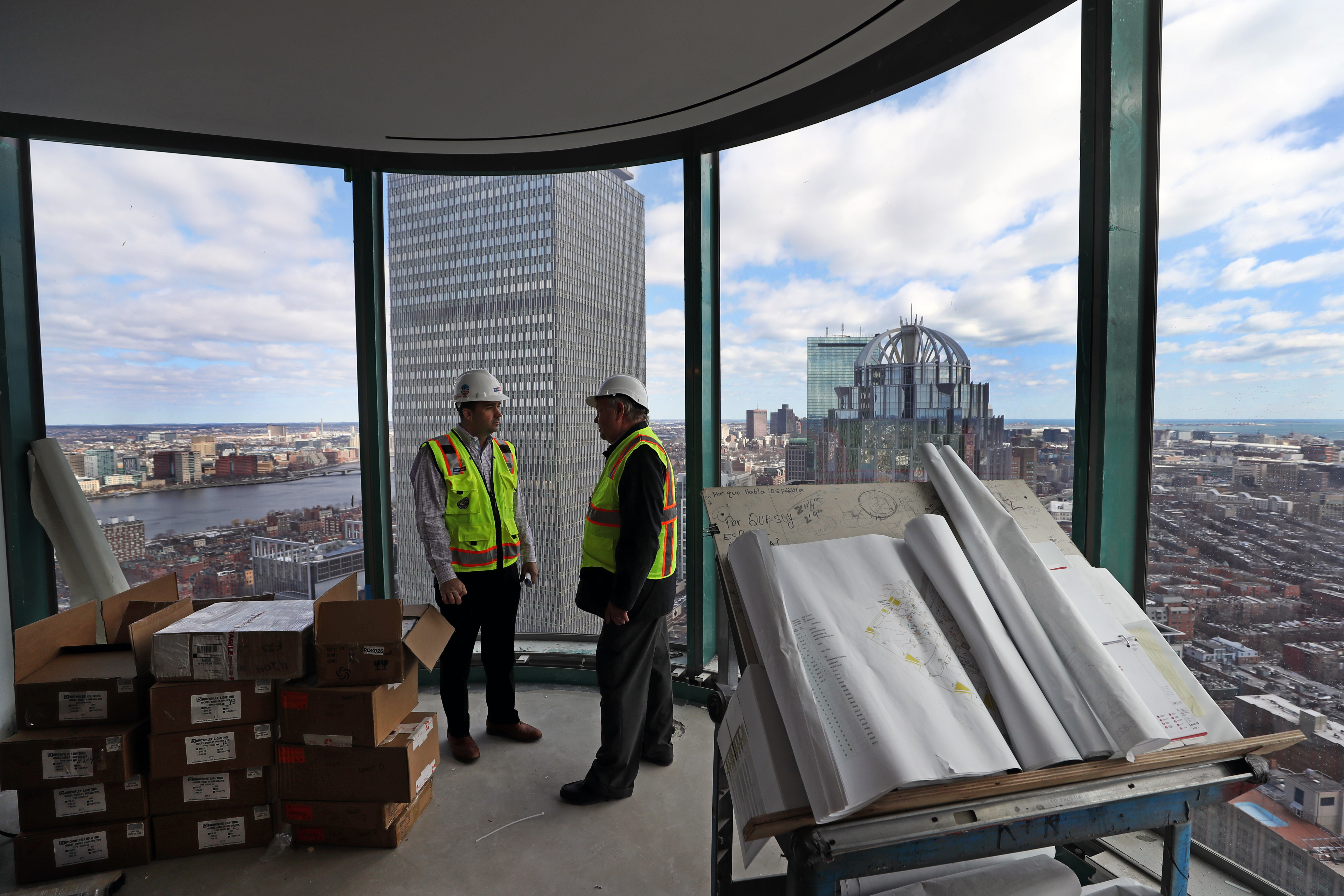 The real view from One Dalton’s 42nd floor.