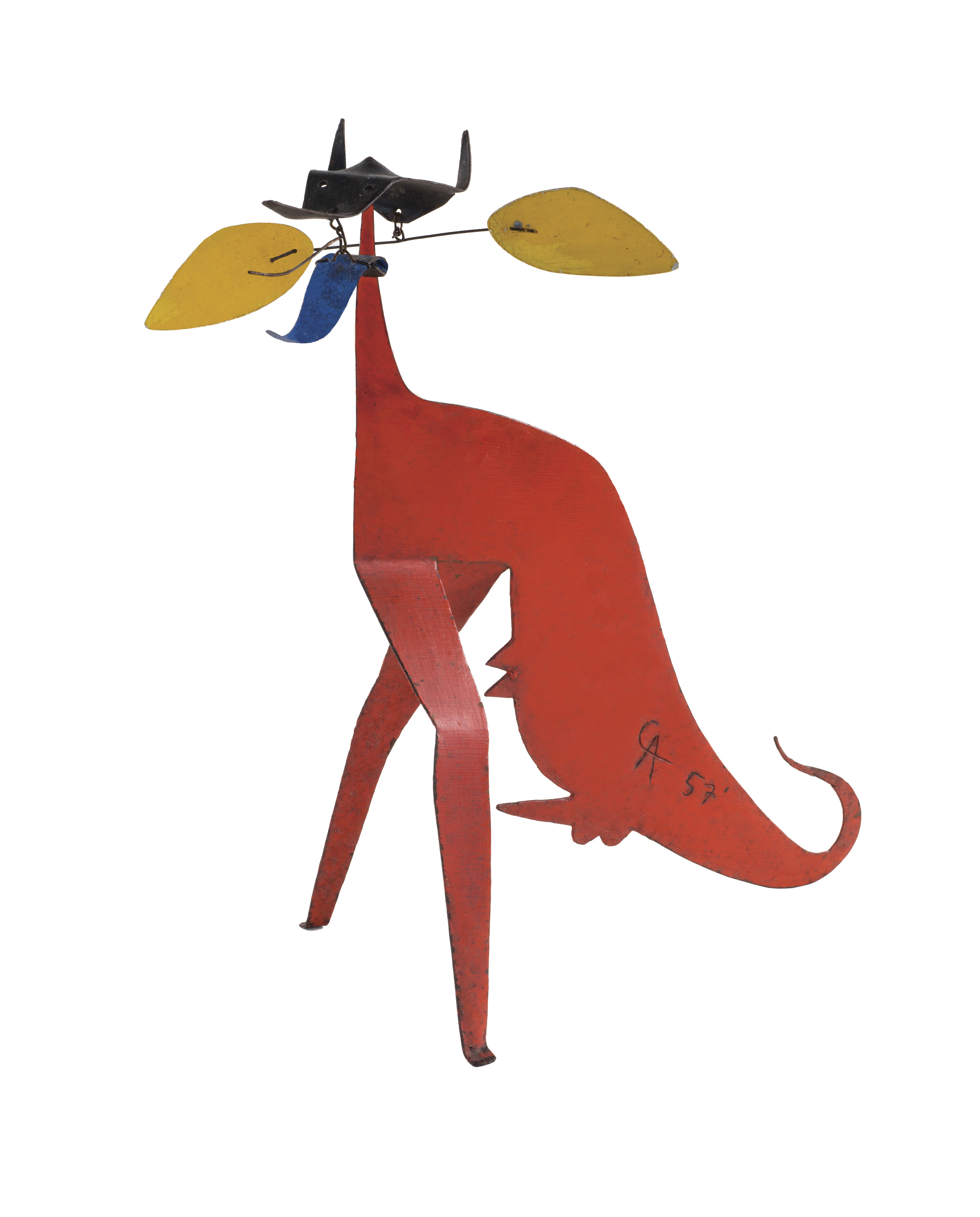 Alexander Calder, The Dragon, 1957, metal, wire, paint, Wadsworth Atheneum Museum of Art, Anonymous Gift