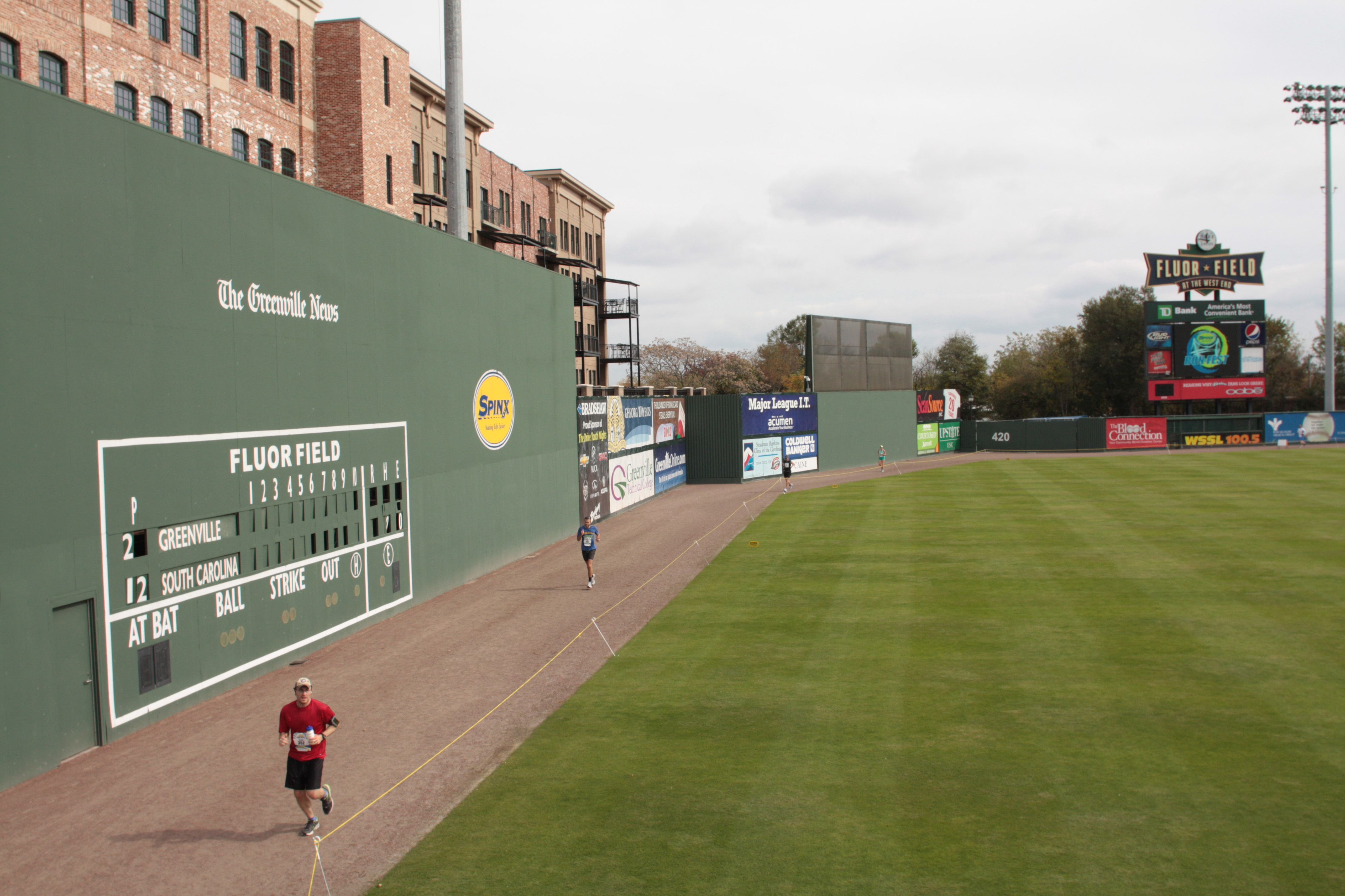 Fluor Field, home to the Greenville Drive, replicates Fenway Park.
