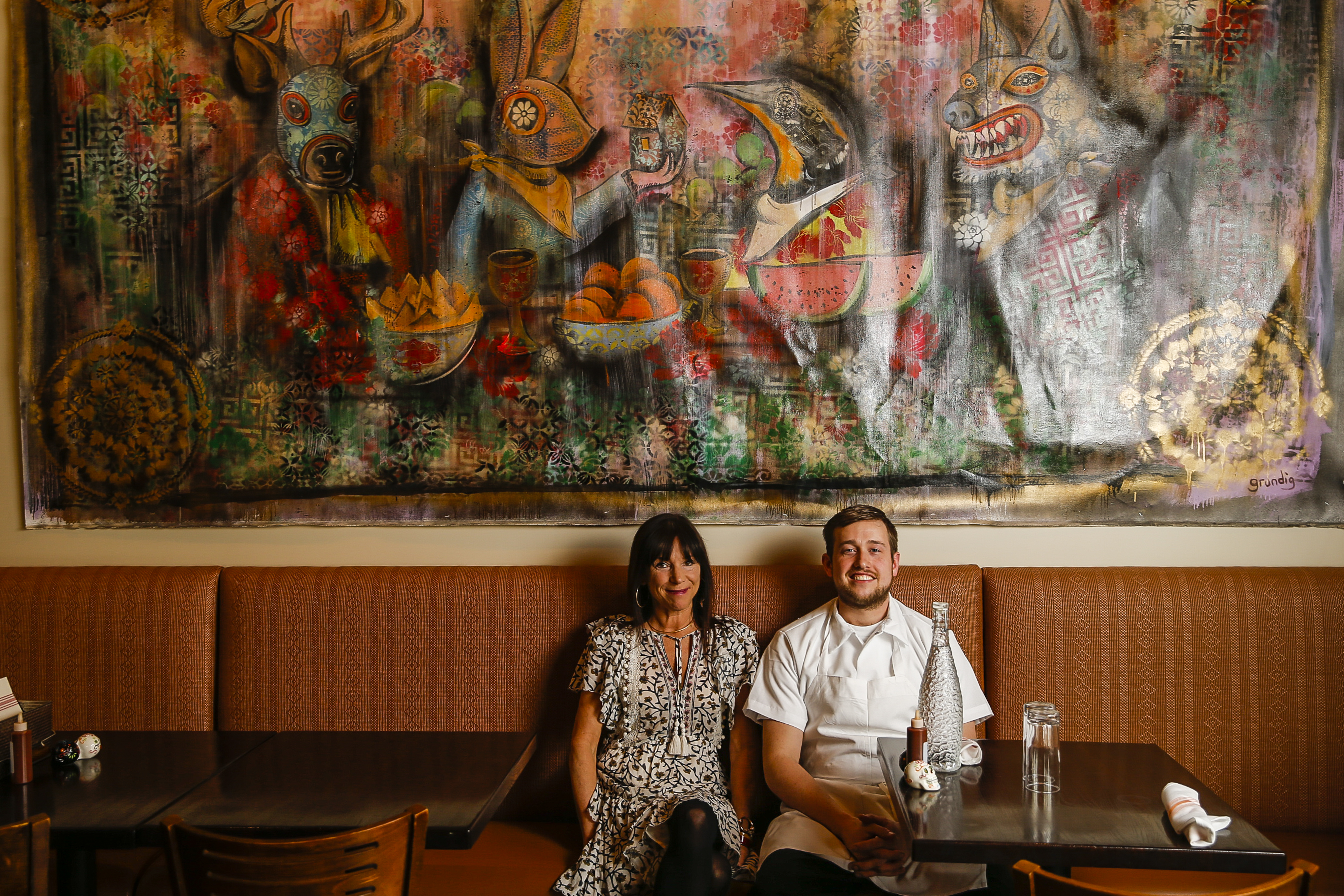 Owner Kristin Canty and chef Charlie Foster at Adelita in Concord.