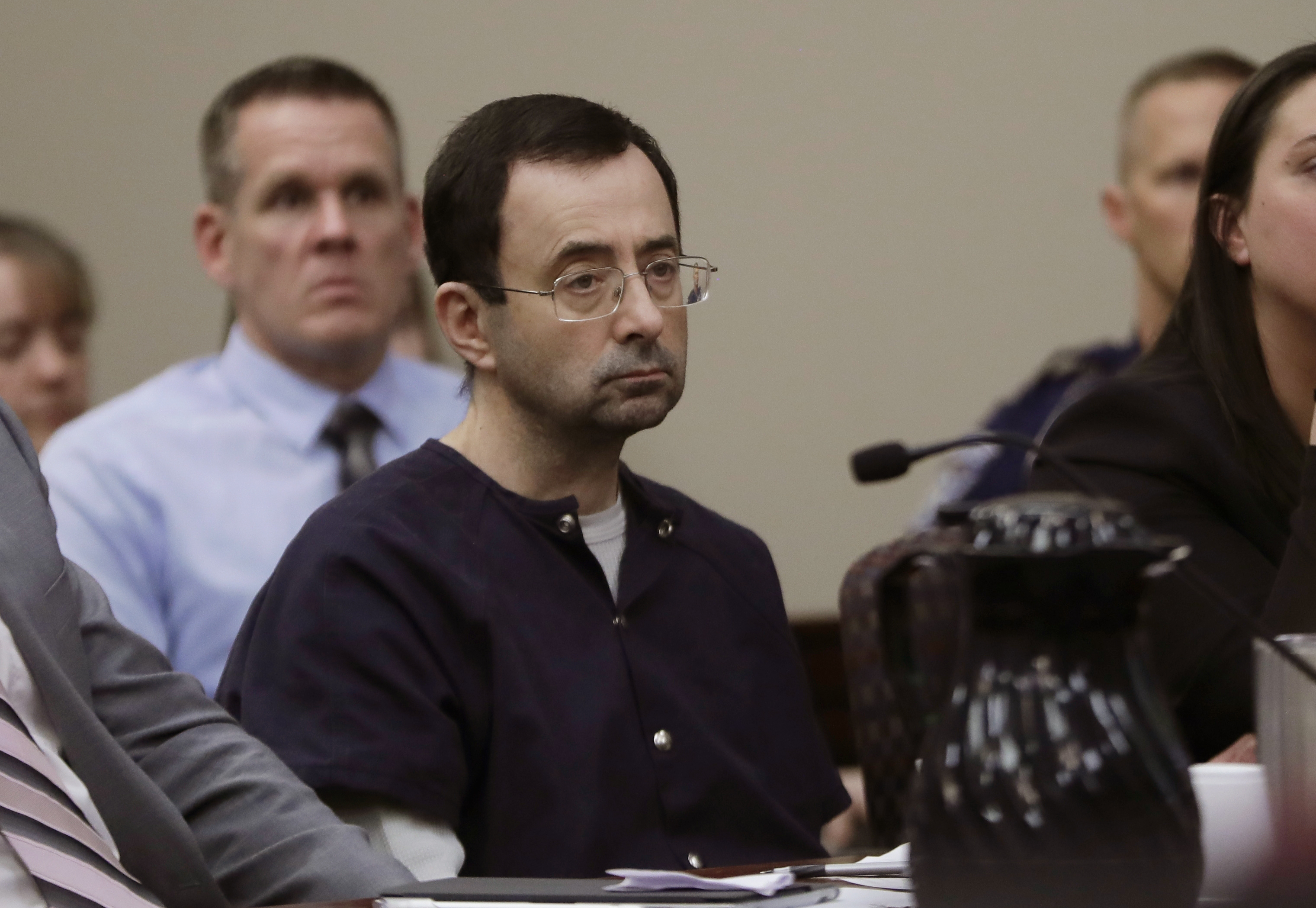 Larry Nassar during his sentencing hearing in January.