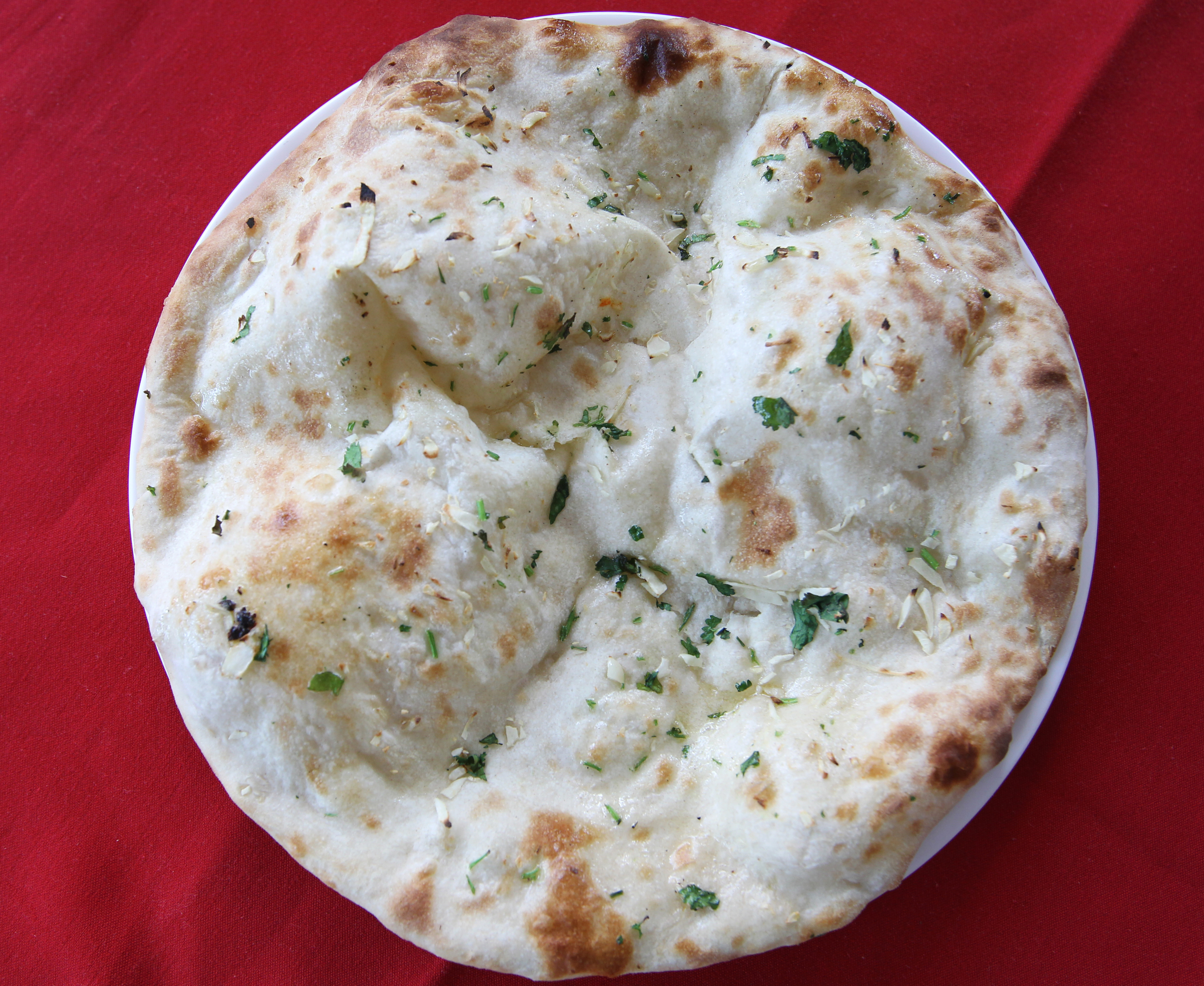 Garlic naan bread.