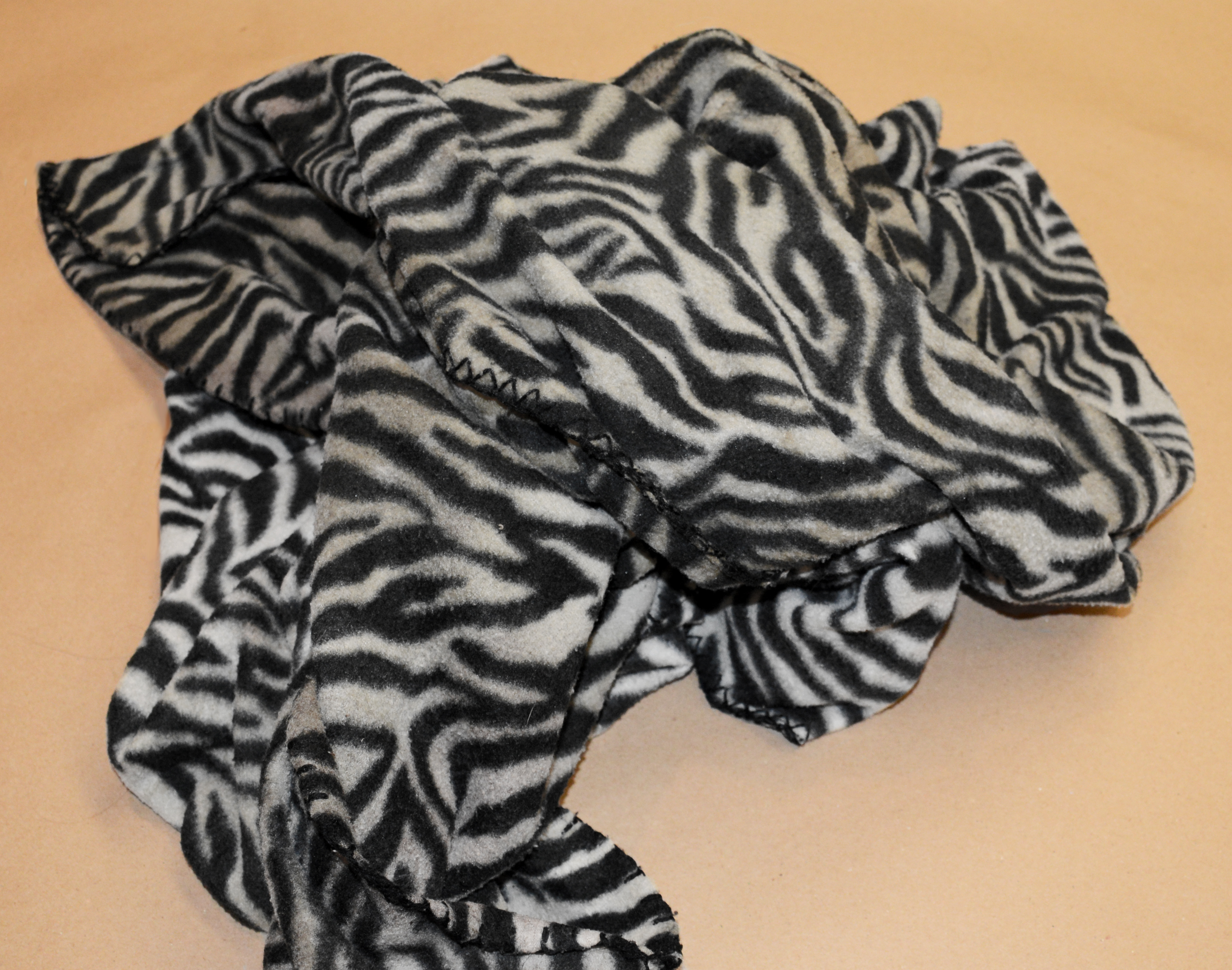 Authorities released an image of the fleece blanket the girl was wrapped in.