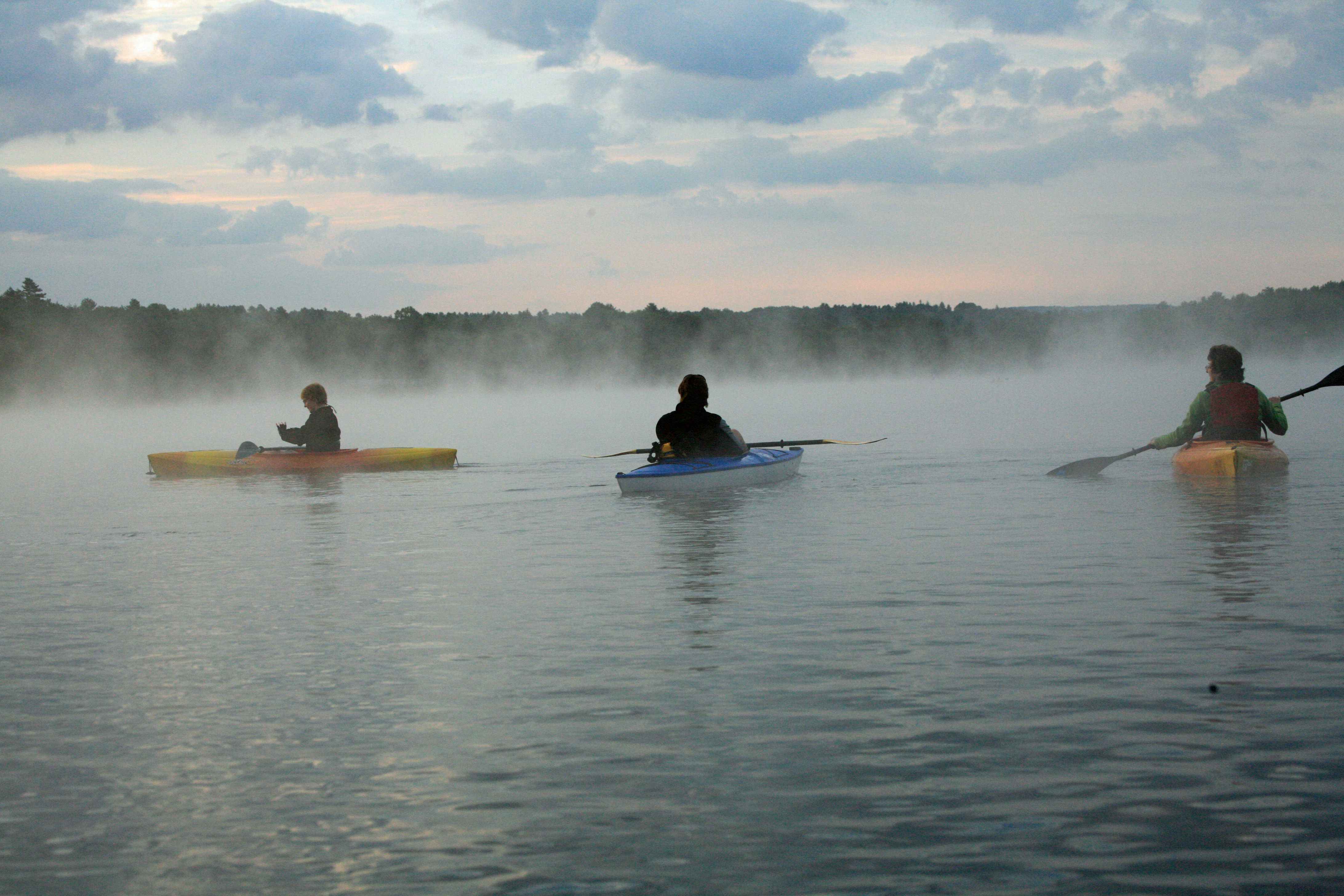 Guests at Kripalu can take add kayaking to a mix that includes yoga classes, cooking demonstrations, workshops, and concerts.
