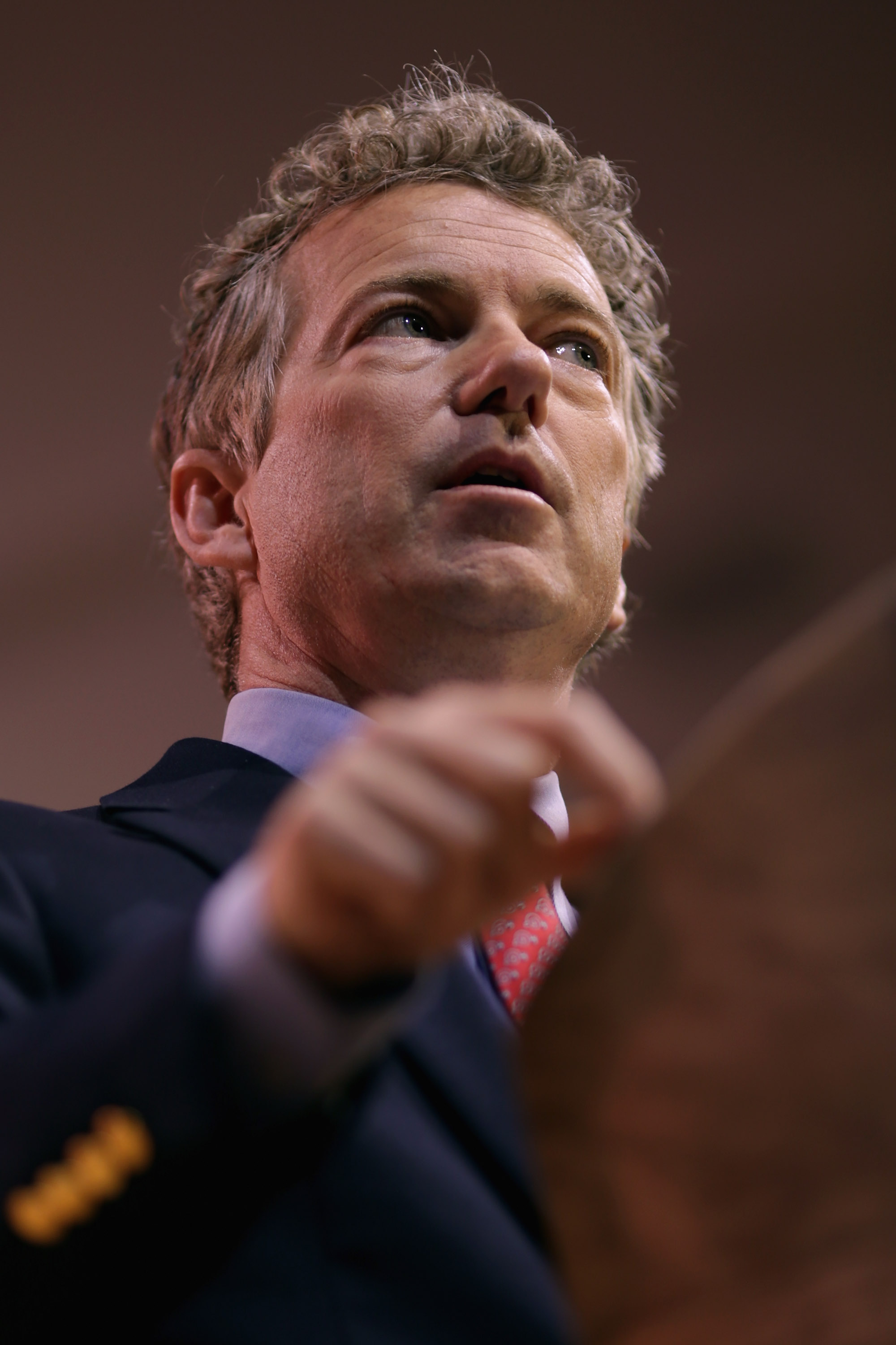 Senator Rand Paul addresses the Conservative Political Action Conference Friday in Maryland.