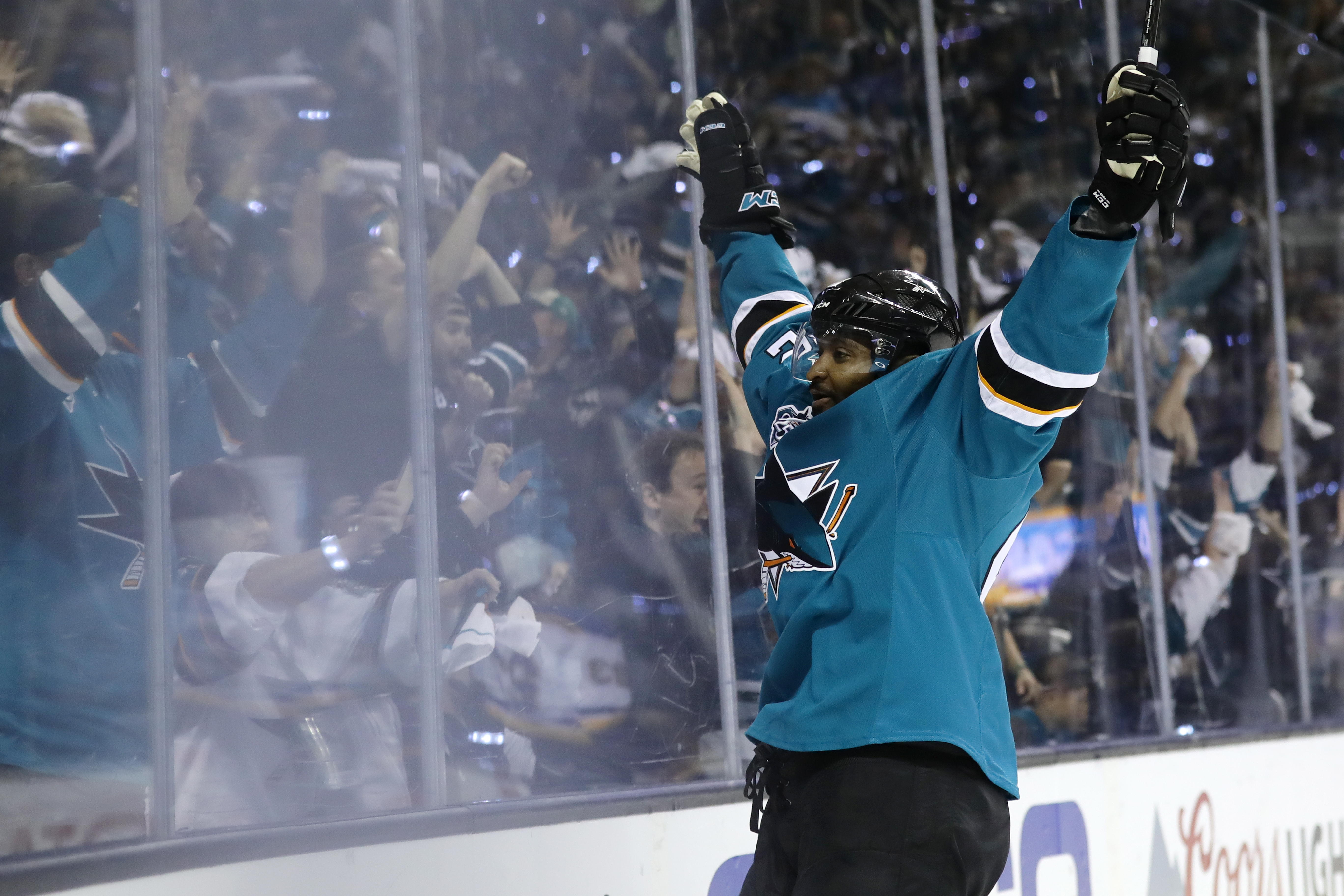 Joel Ward has six goals and five assists in the playoffs.
