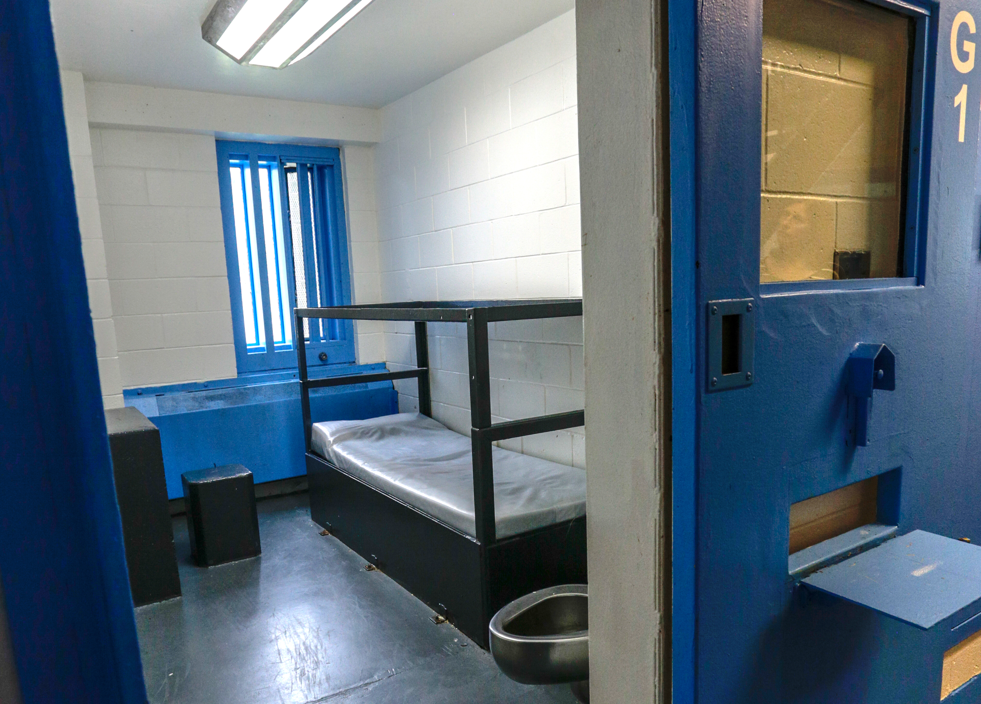 The segregation cell where Hernandez was held at the Bristol County Jail.