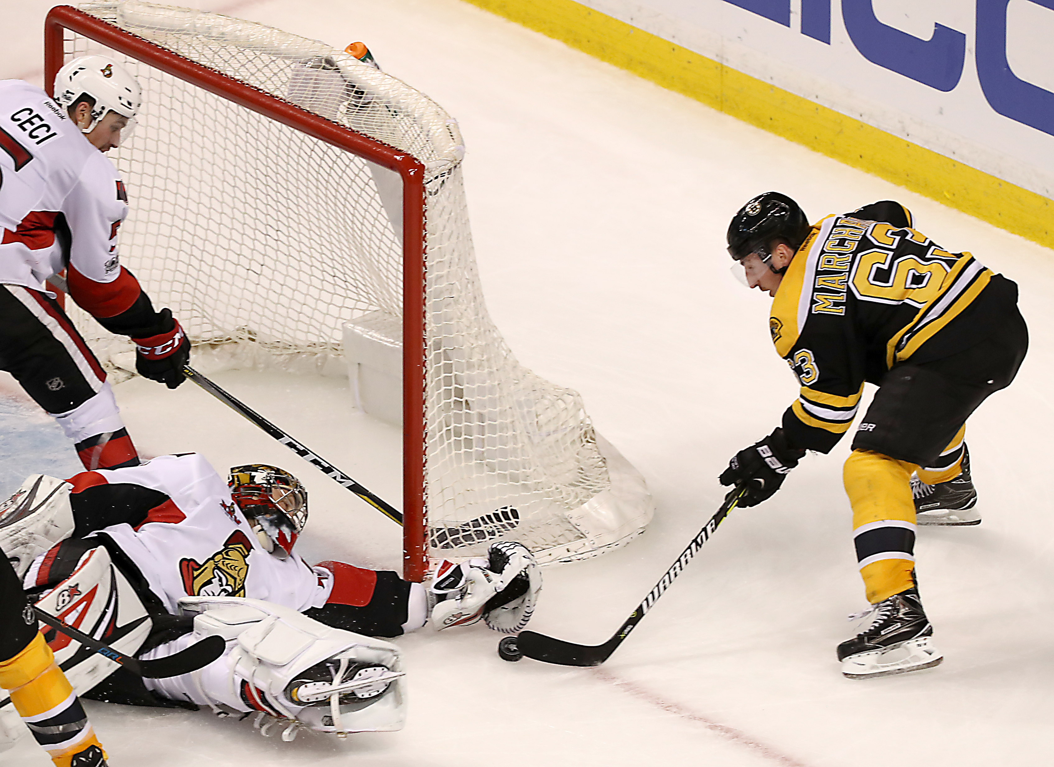 This third-period attempt was one of the “Grade-A chances” the eluded a frustrated Marchand.