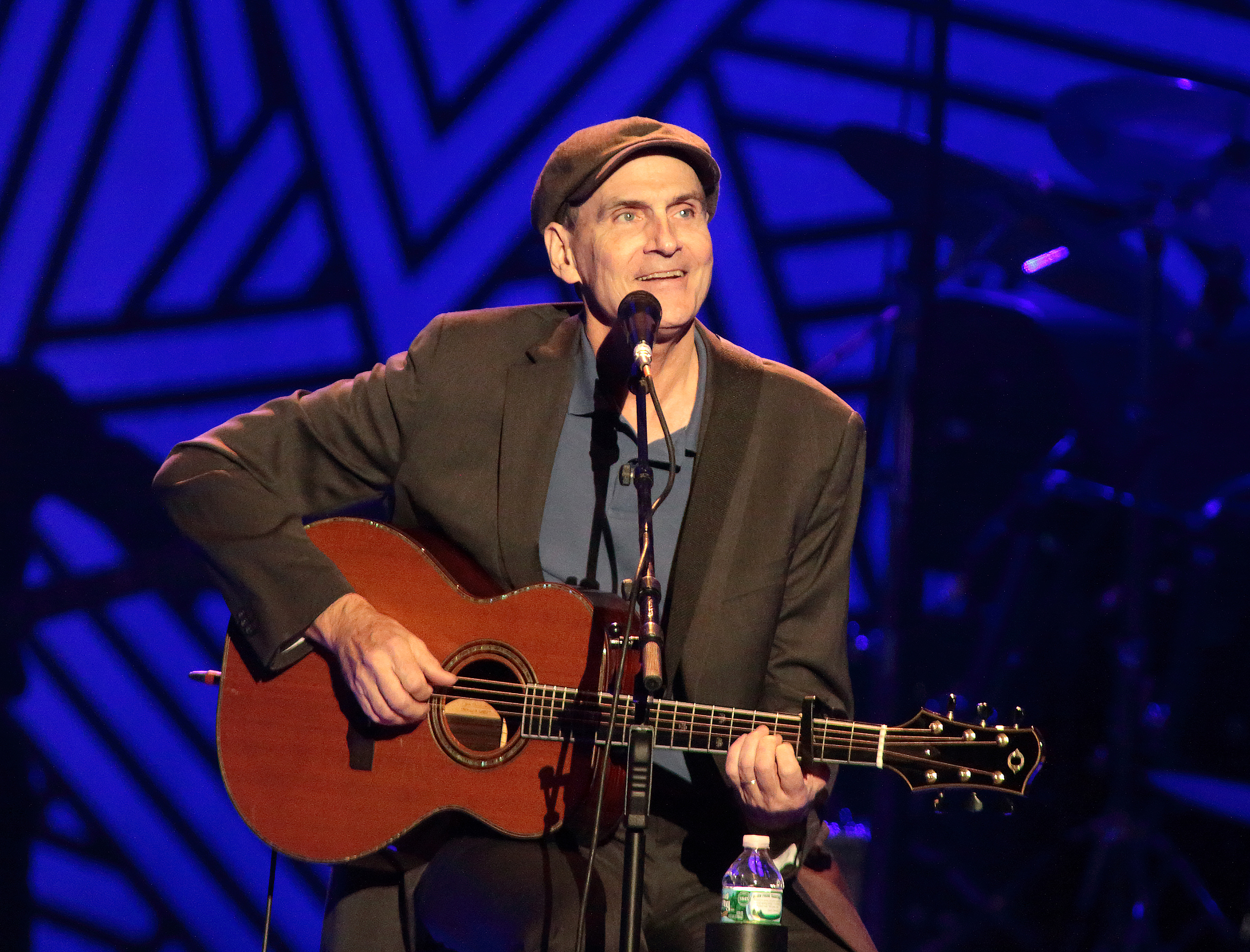 Singer-songwriter James Taylor performs in concert at the Giant Center on Thursday, earlier this month in Hershey, Pa.