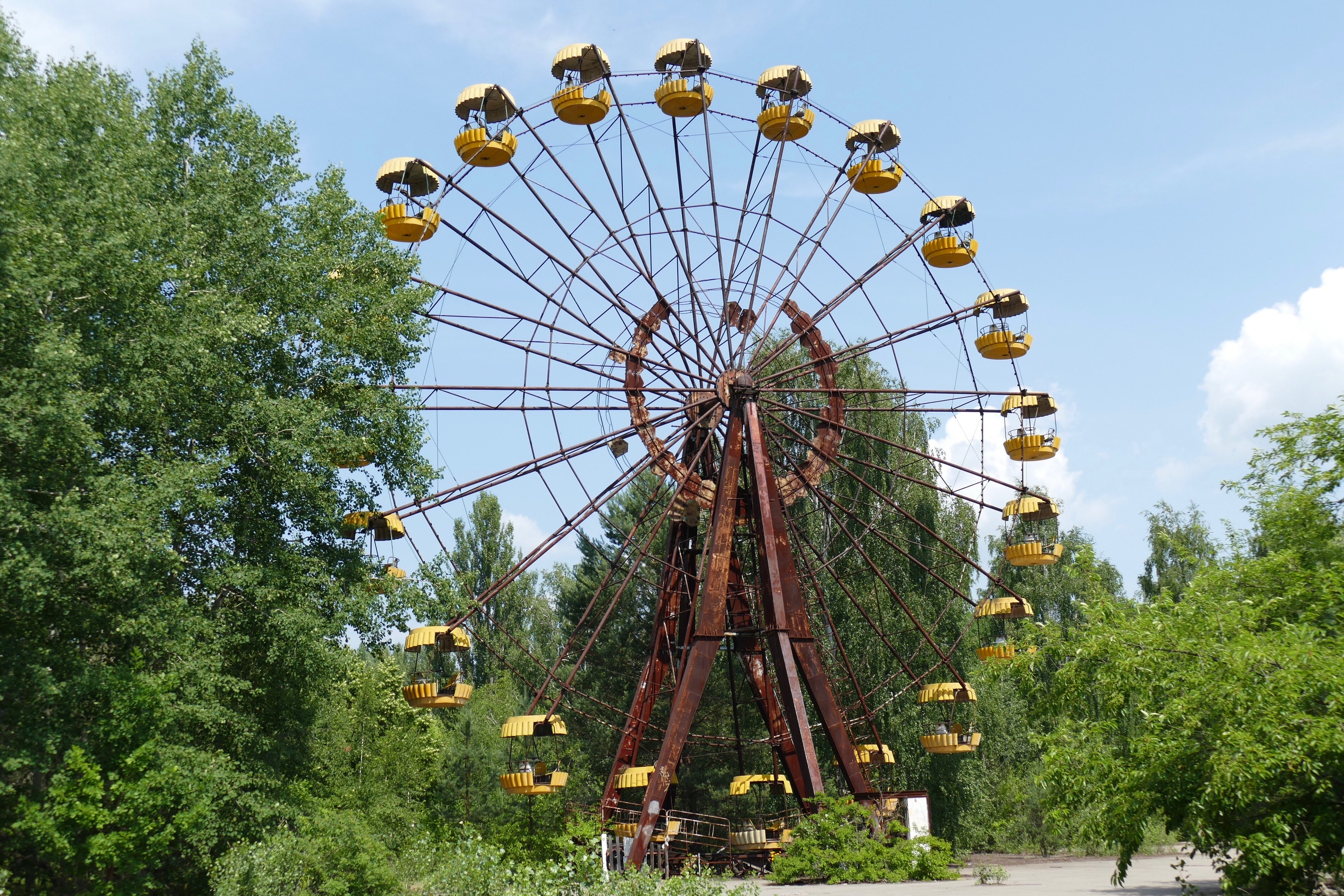 The abandoned amusement park.