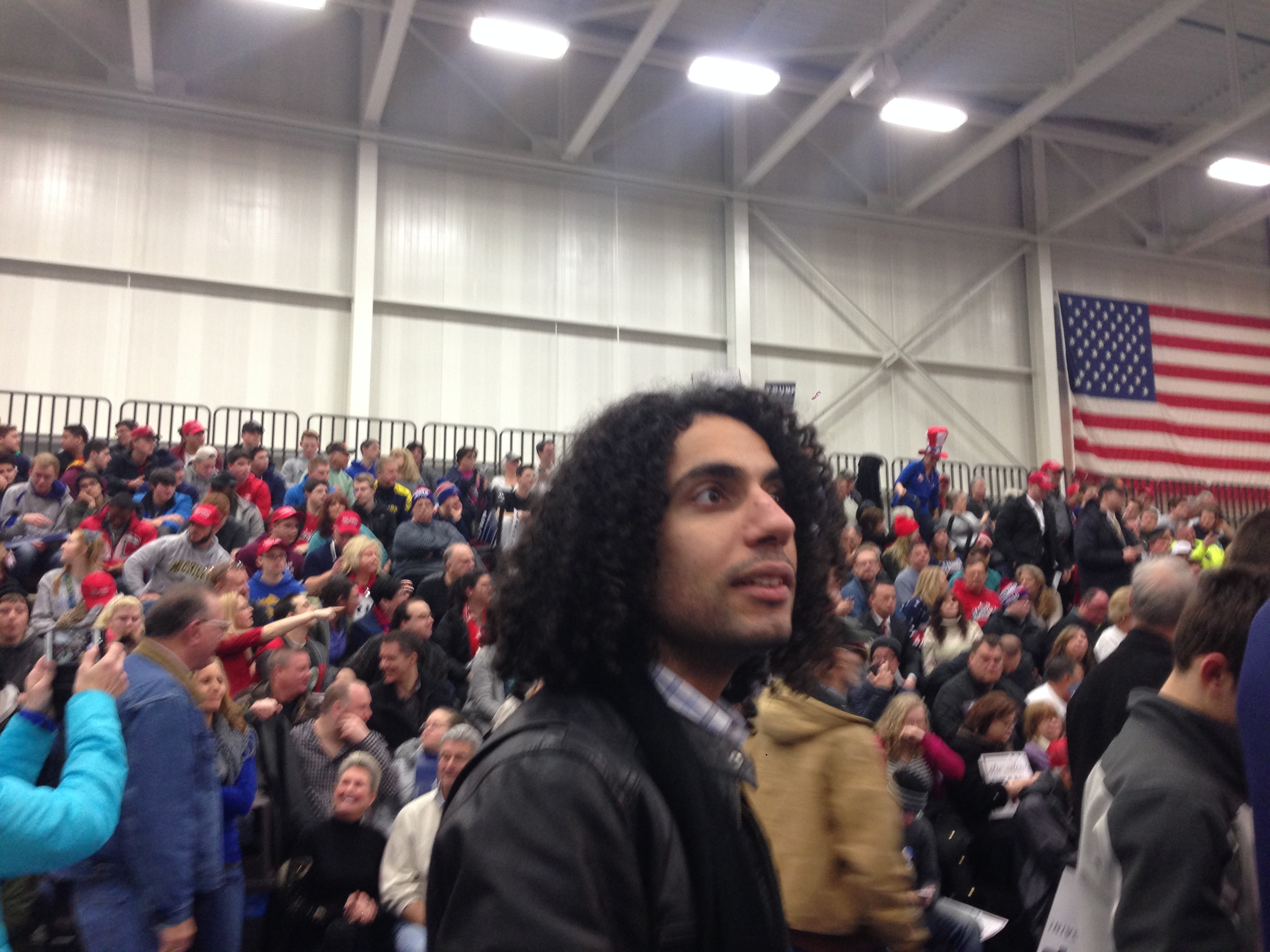 Ali Harb, 26, is a writer for Dearborn’s Arab American News, which has been the recipient of taunting tweets.
