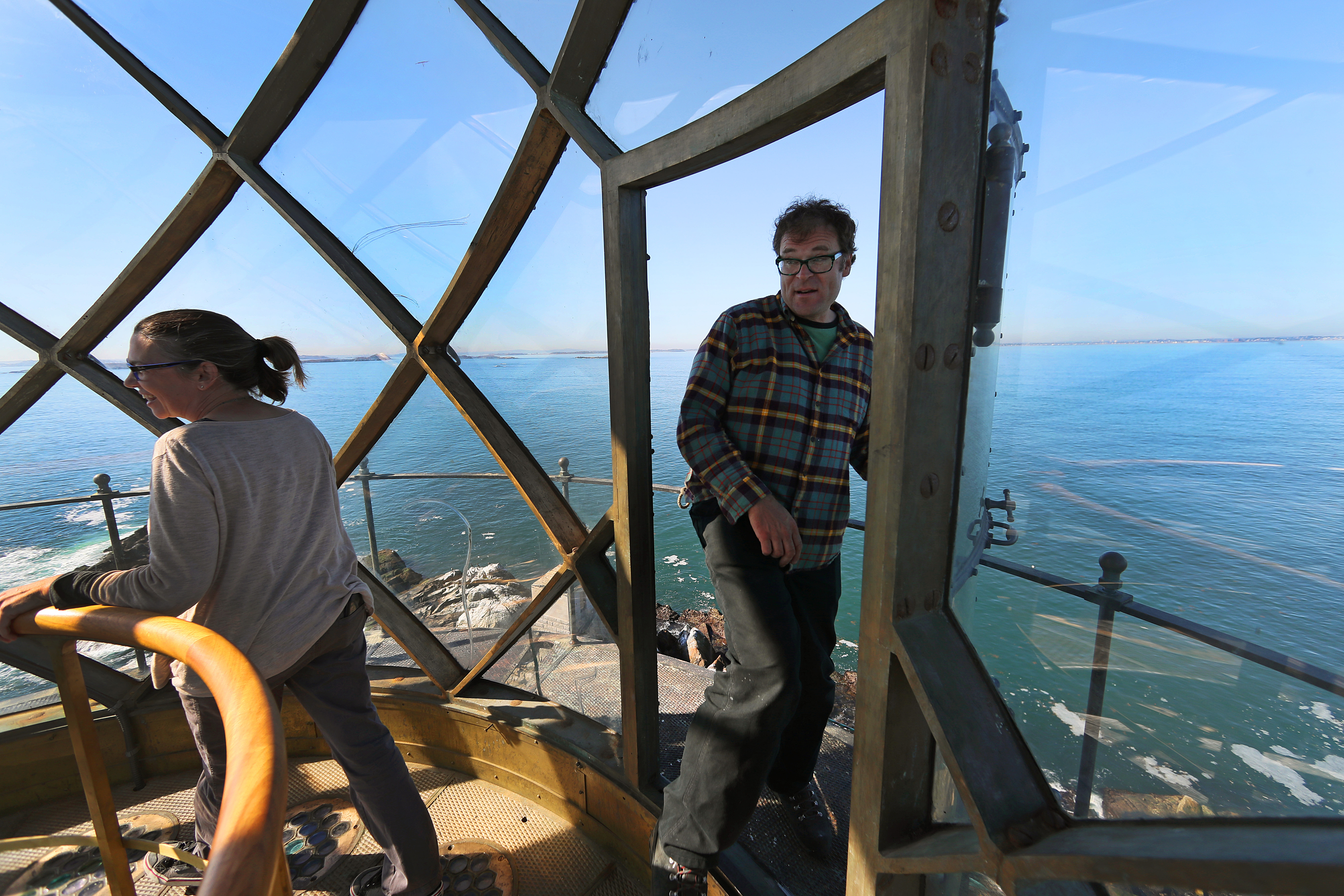 Lynn and Dave Waller at the lighthouse.