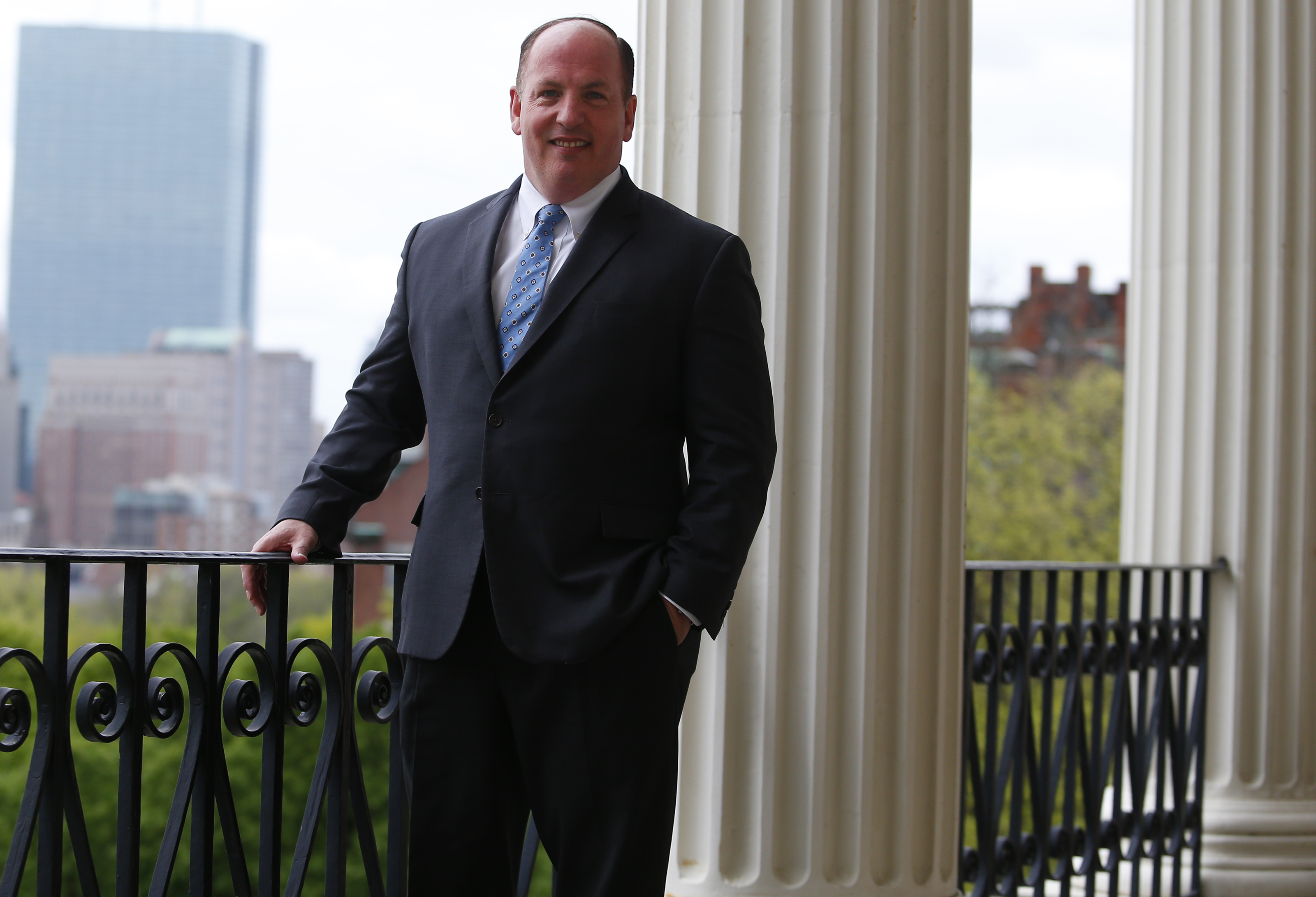 State Senator Brian A. Joyce at the State House in Boston in, 2014.