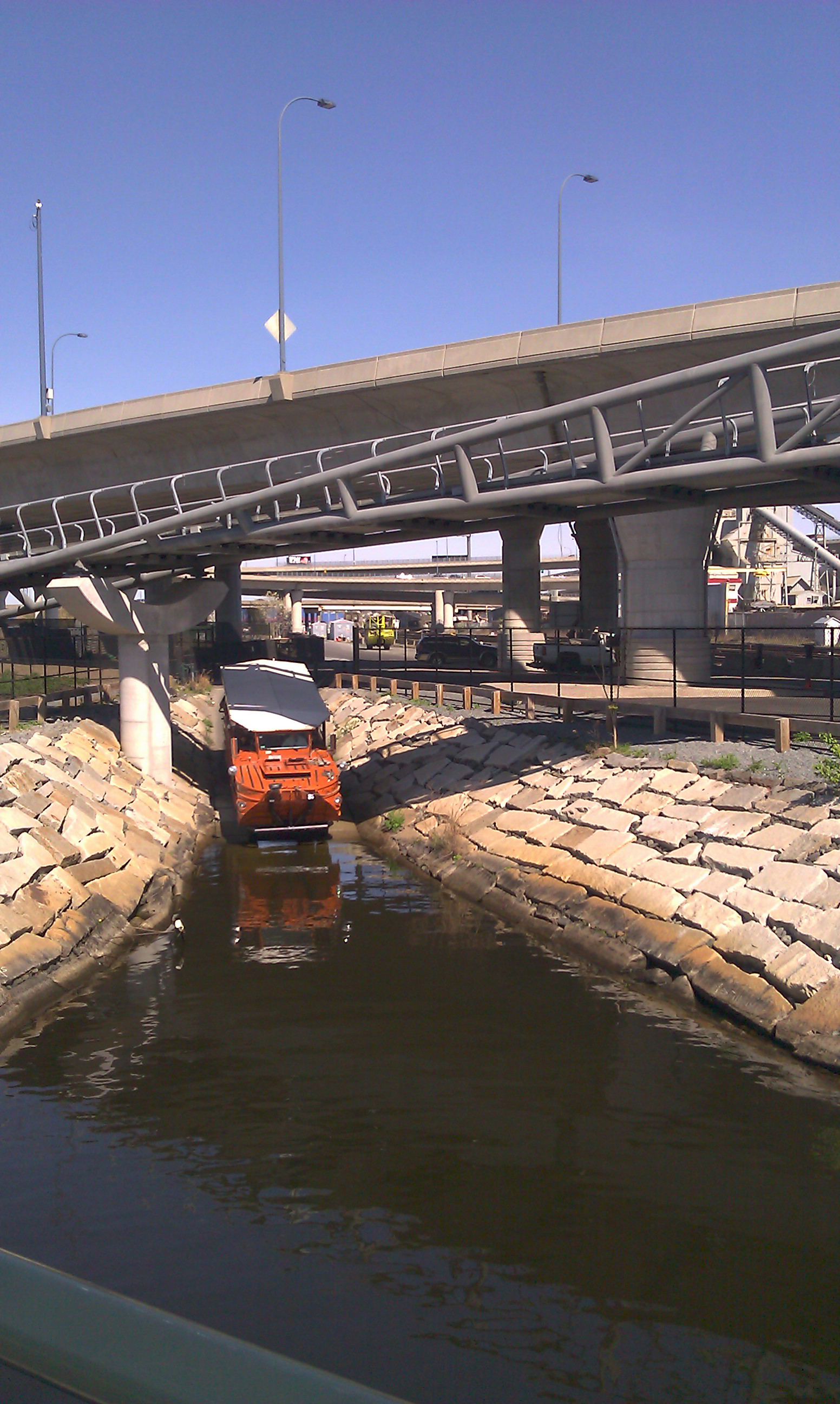 The new $10 million North Bank Bridge under the Zakim connects parks in Cambridge and Charlestown for bikers and pedestrians.