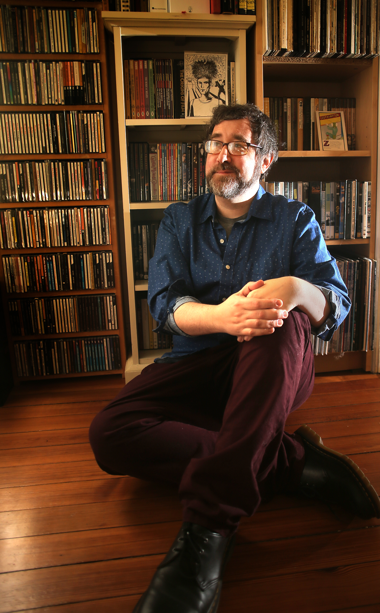 Chris O’Leary at his home in Easthampton.
