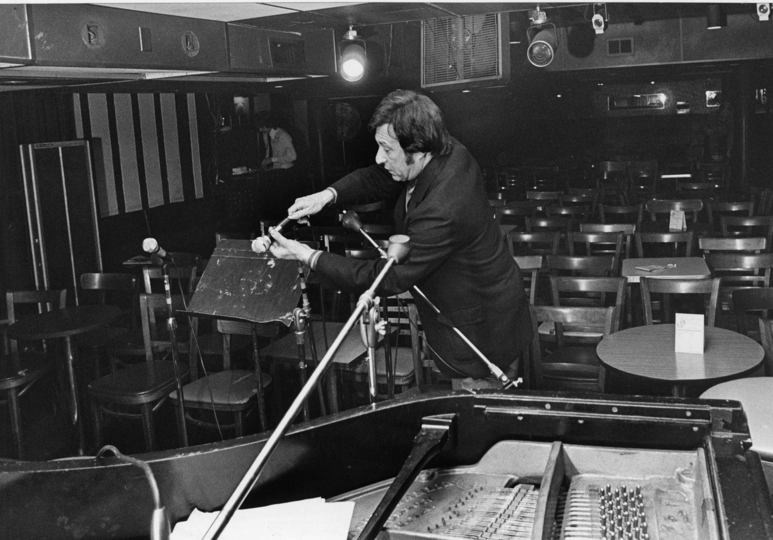Tayloir is setting up at the Jazz Workshop in 1972.