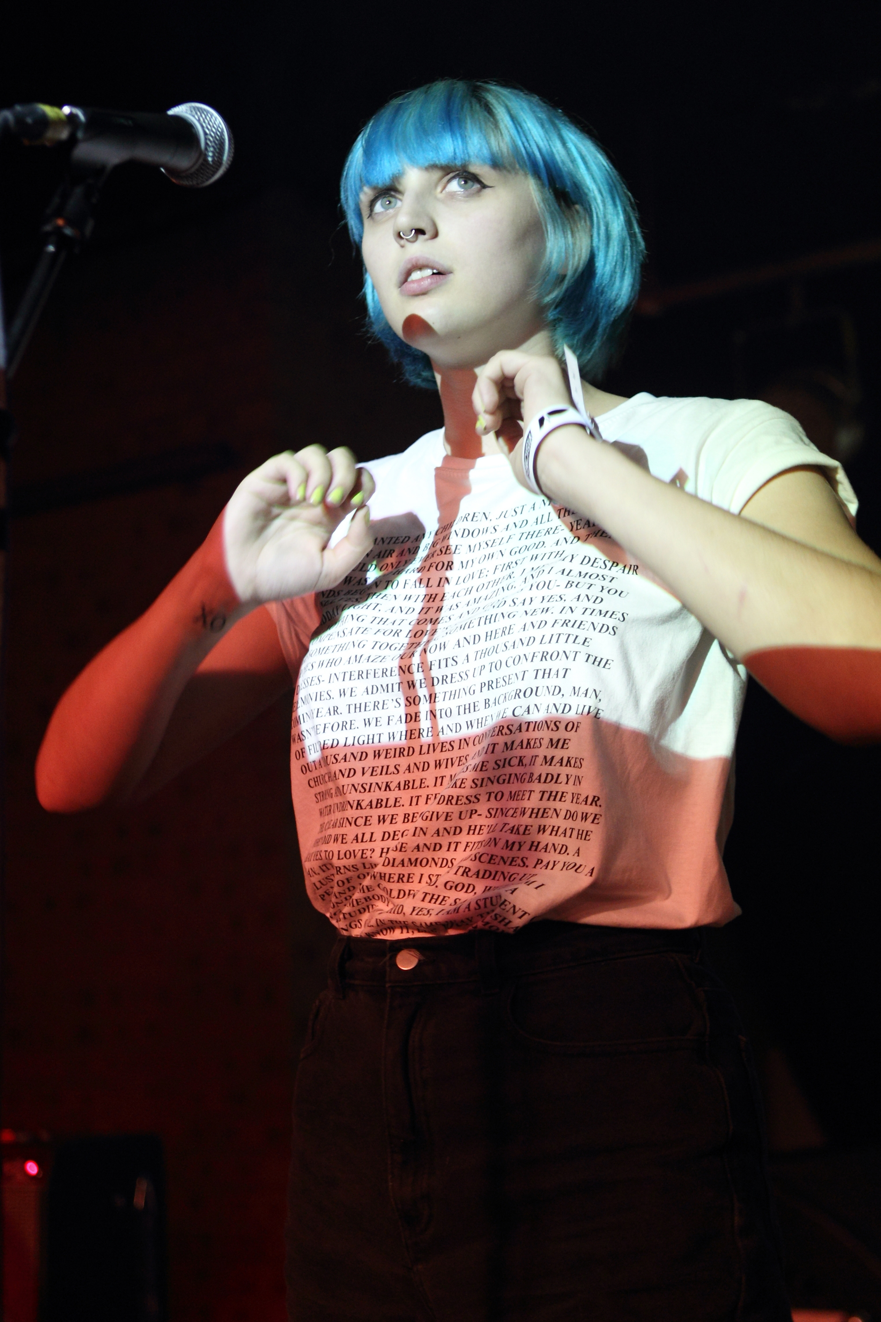 Alanna McArdle led Joanna Gruesome (pictured earlier this month at in London) in a boisterous show at the Sinclair.