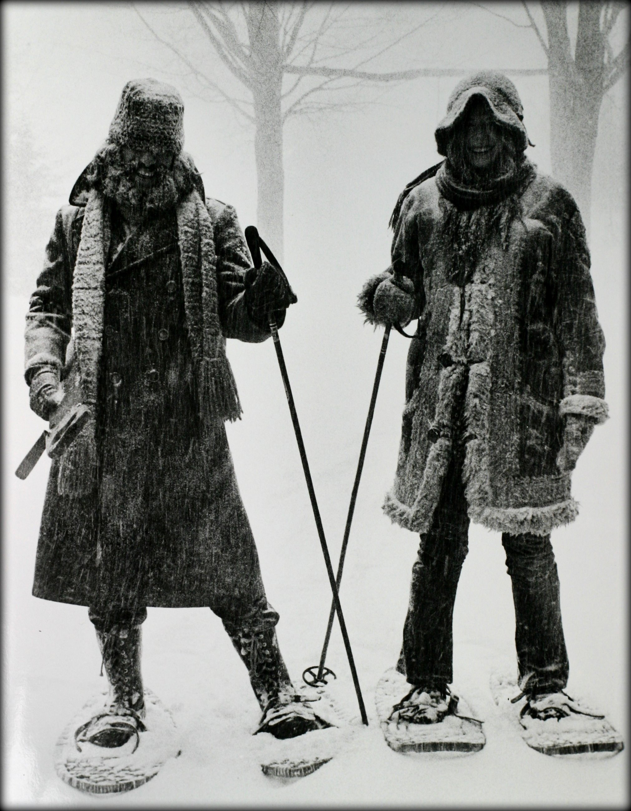 Making the best of a snowy winter day.