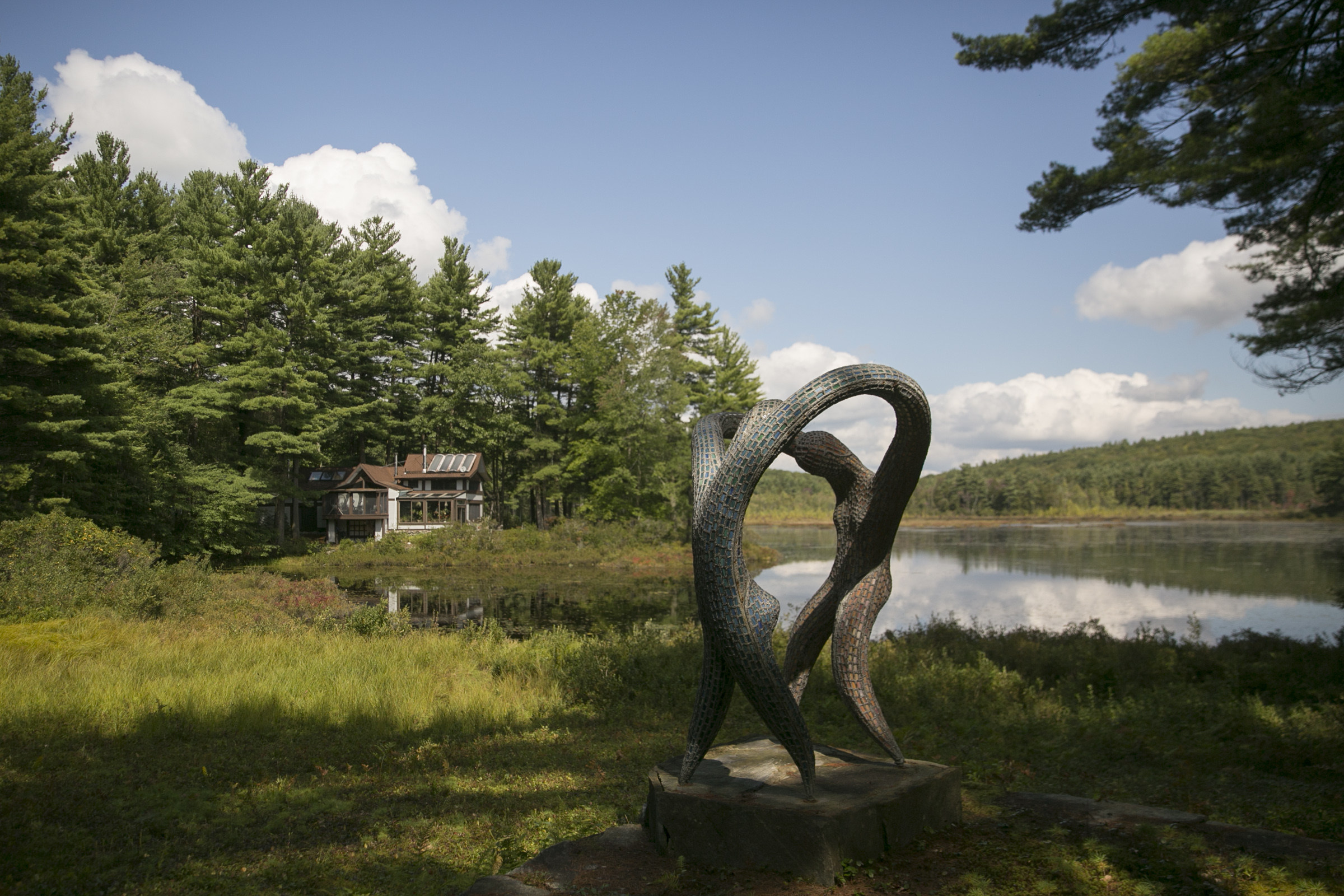 The “Dancers” scupture on the property.