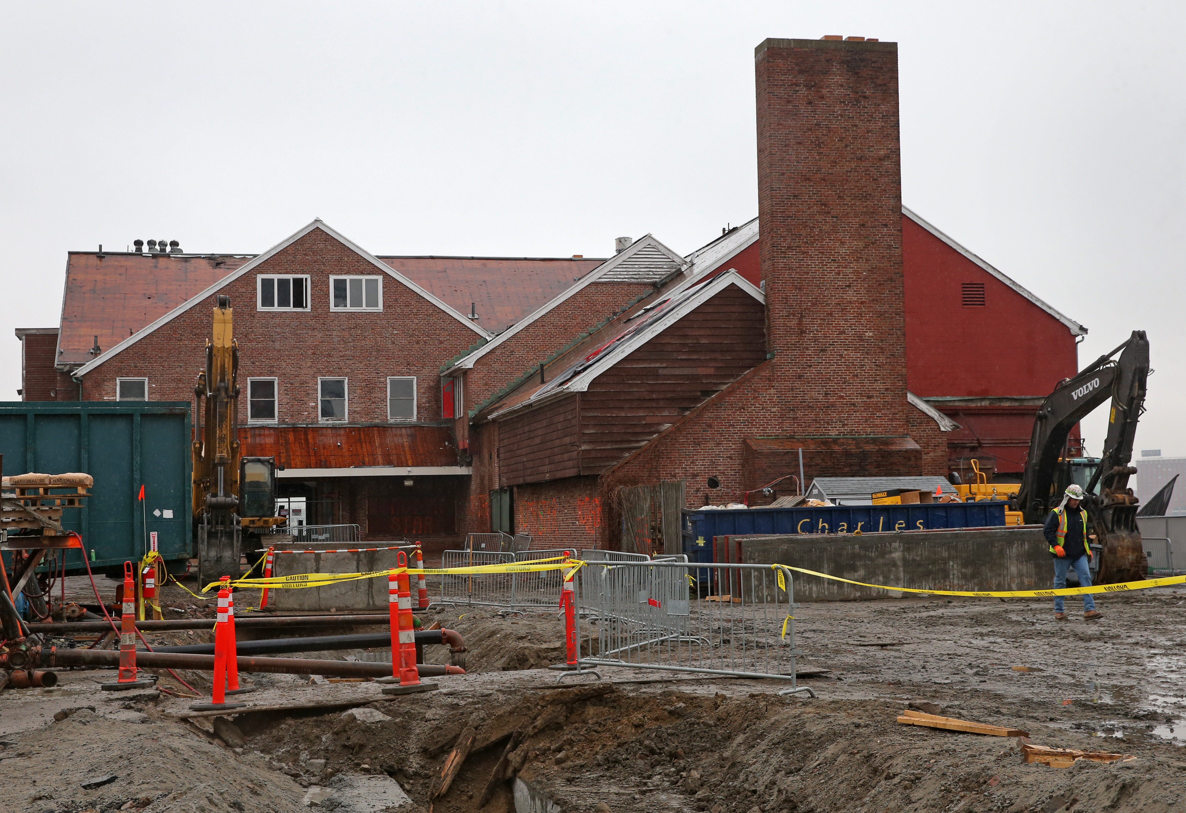 On Friday, the onetime restaurant building was being readied for demolition.