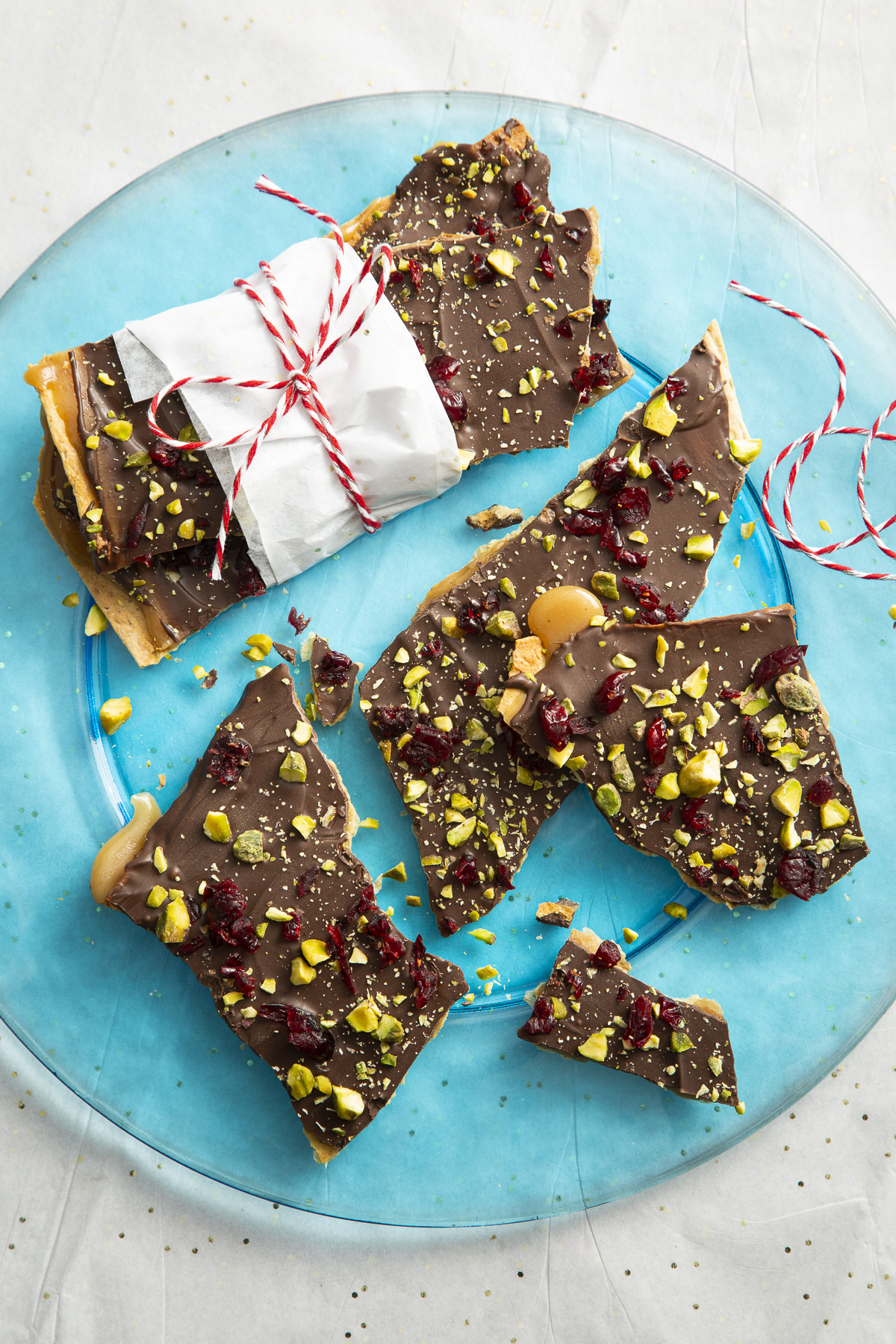 Chocolate-toffee cracker candy.