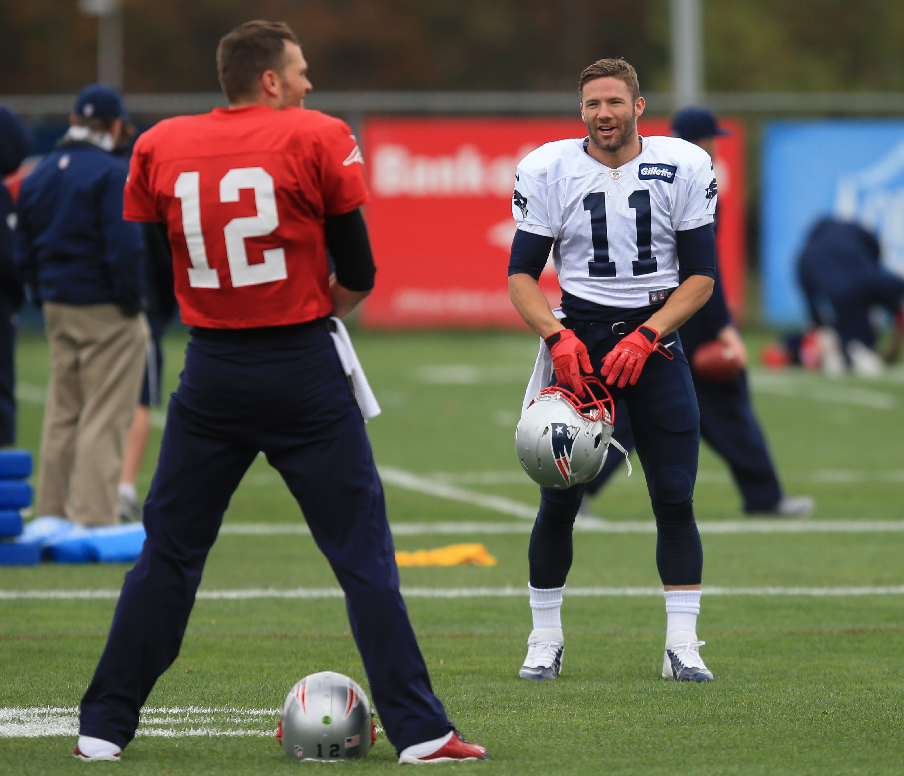 Julian Edelman (11) has been one of Tom Brady’s few familiar targets in the passing game.