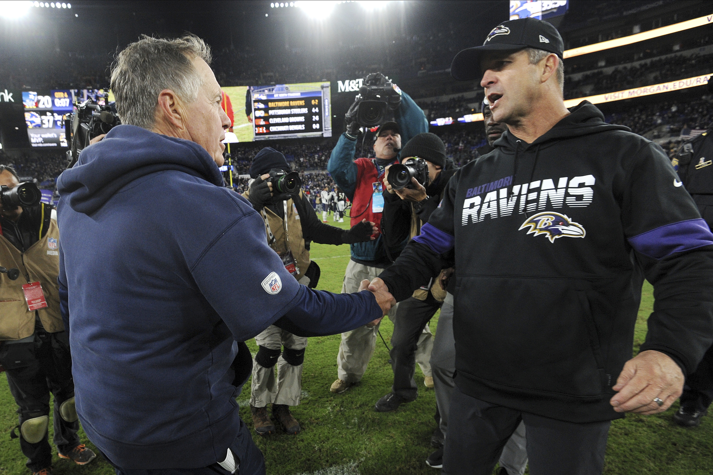 The Patriots and Ravens have always made for compelling theatre.
