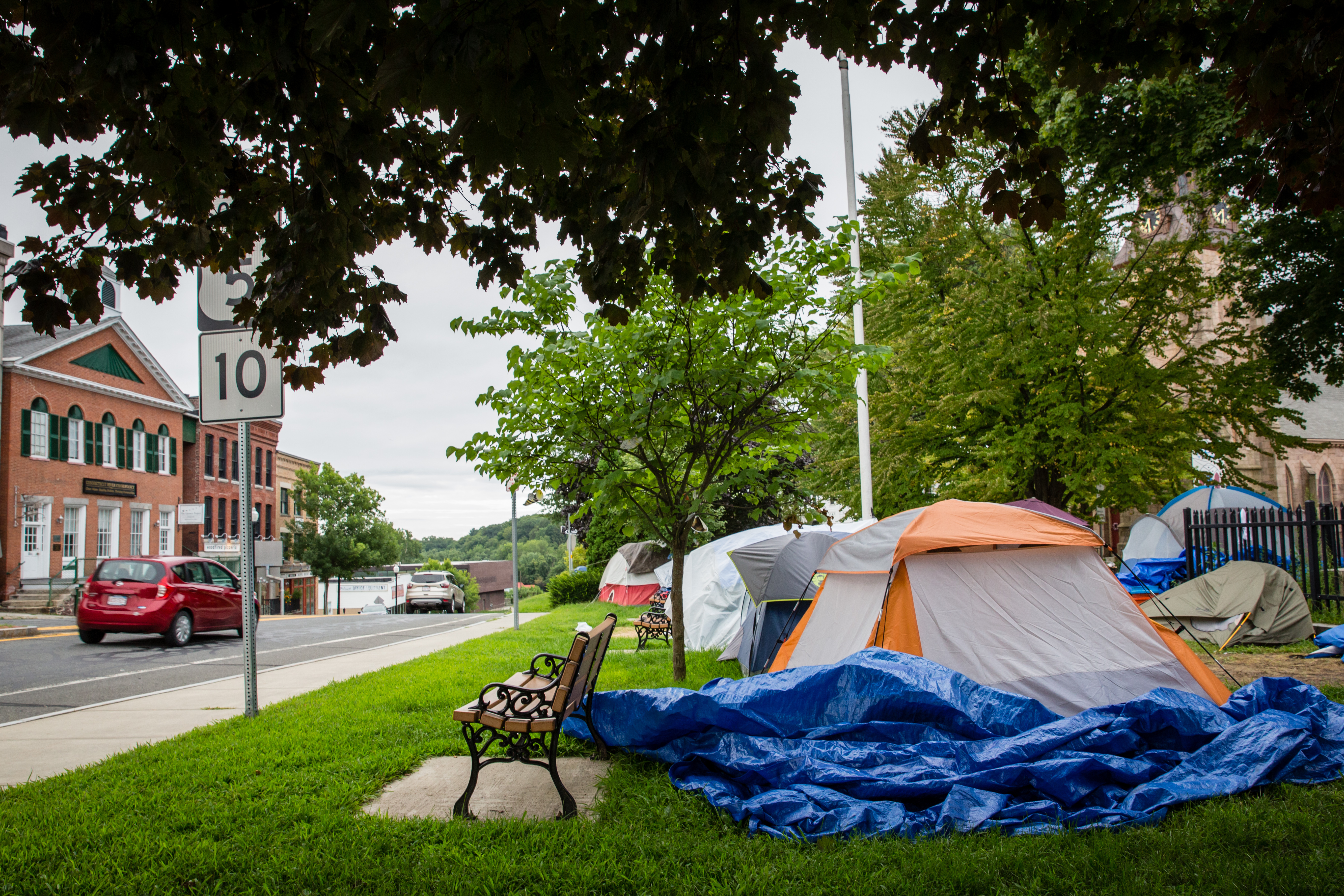 Greenfield's town common.