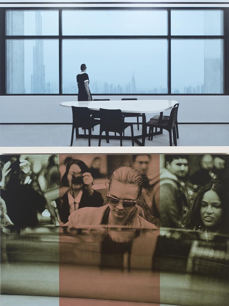Images from Frank Egloff’s diptych “after Isaac Julien, 2014 (Playtime)/ of Cara Delevingne, February 2014 (after Adam Katz Sinding for W).”