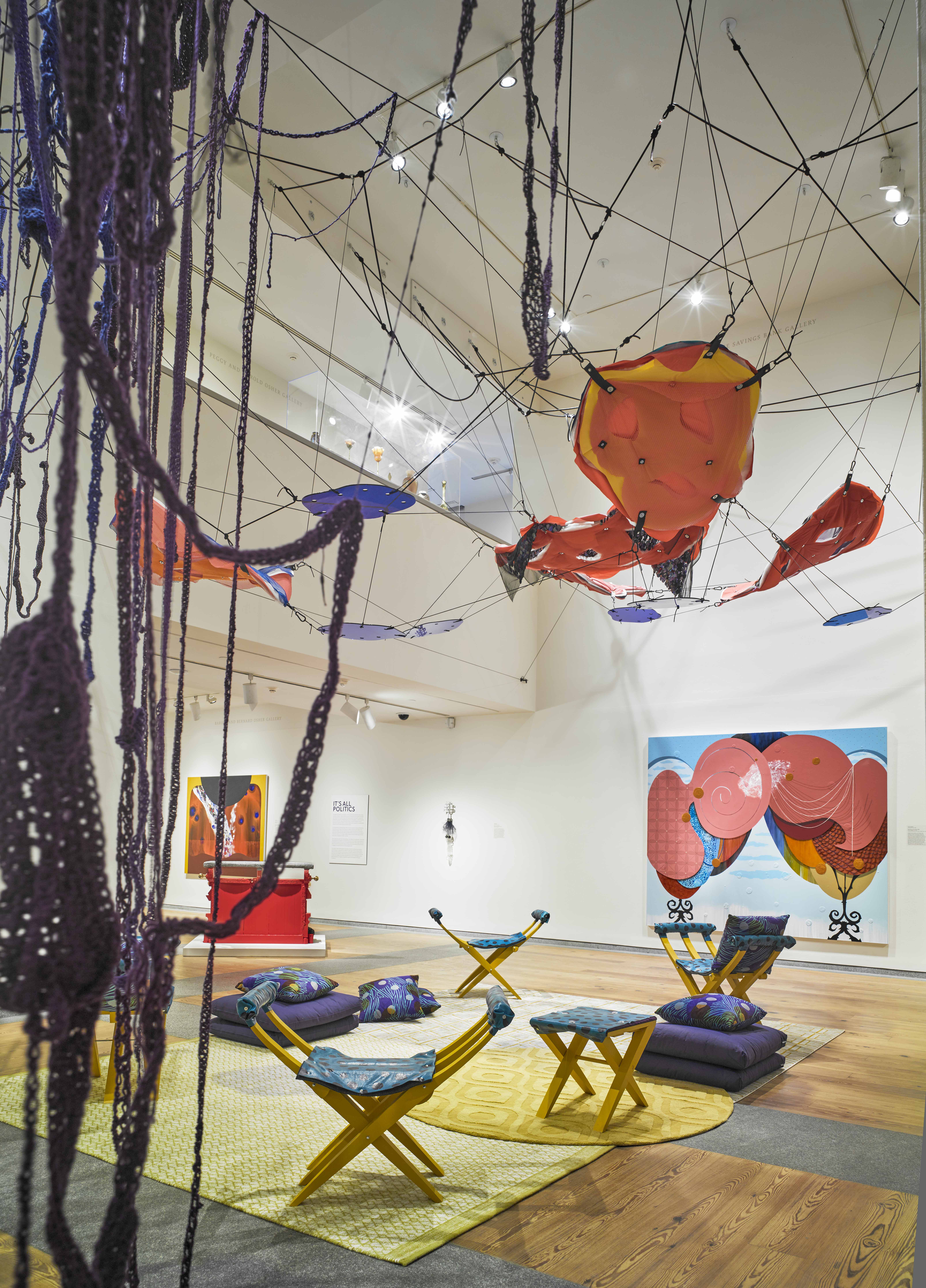 Carrie Moyer and Sheila Pepe's "Tabernacles for Trying Times" was on view at the Portland Museum of Art.