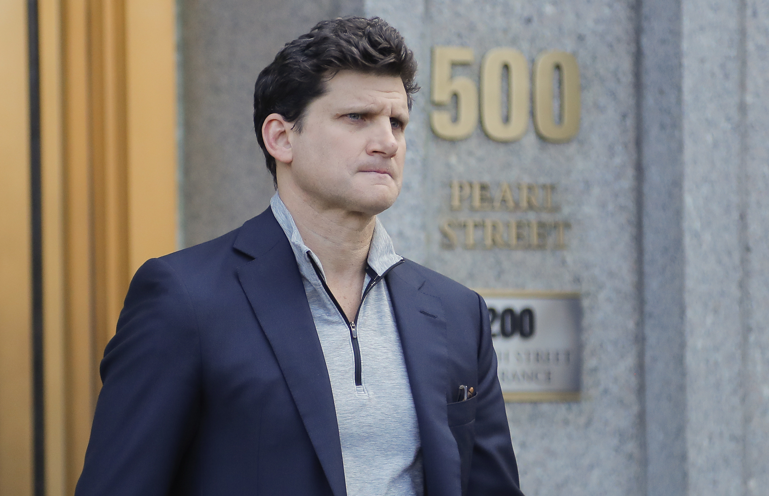 Gordon Caplan of Greenwich, Conn., walked out of federal court Tuesday.